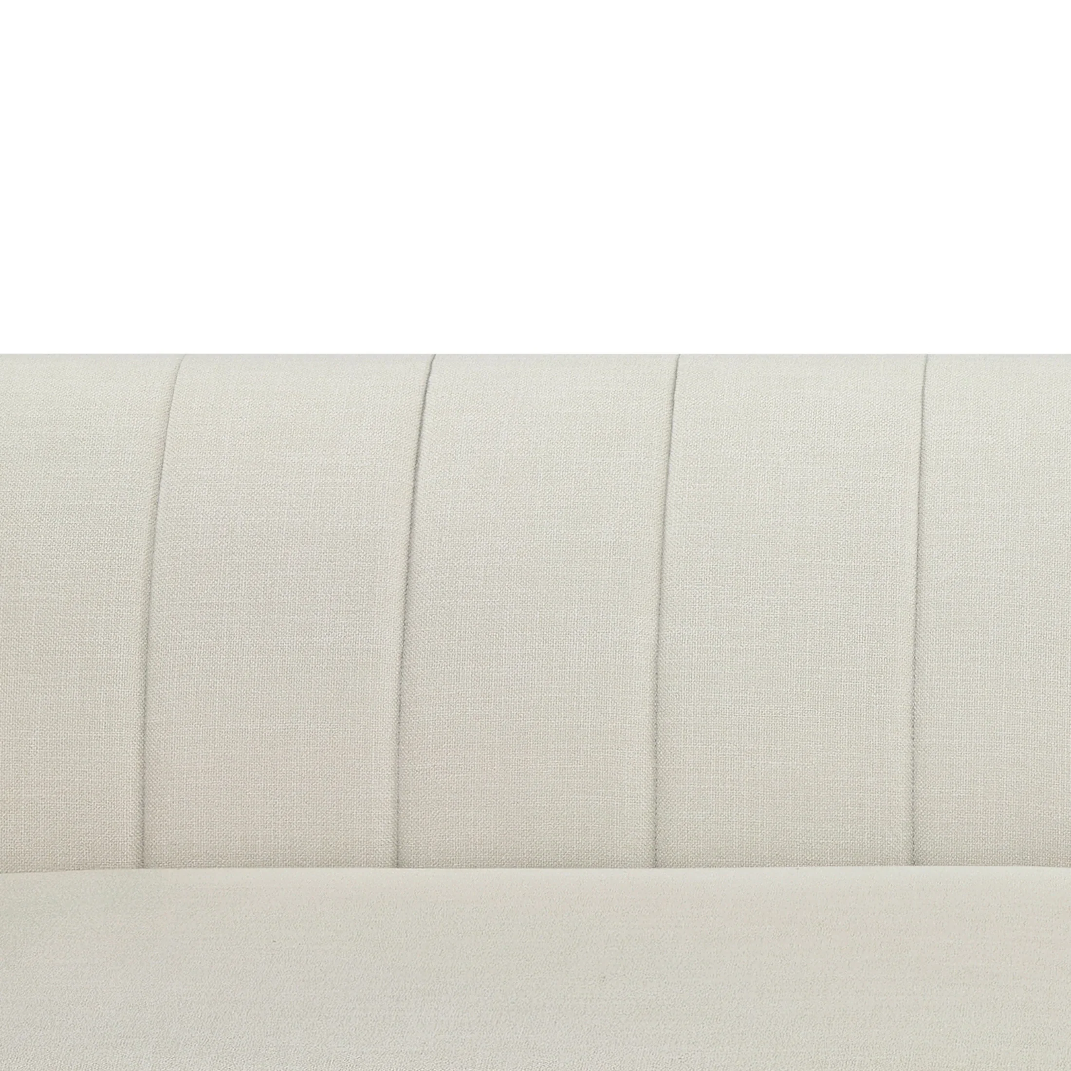 Better Homes & Gardens Lillian Channel Tufted Sofa 83.5 Cream Linen