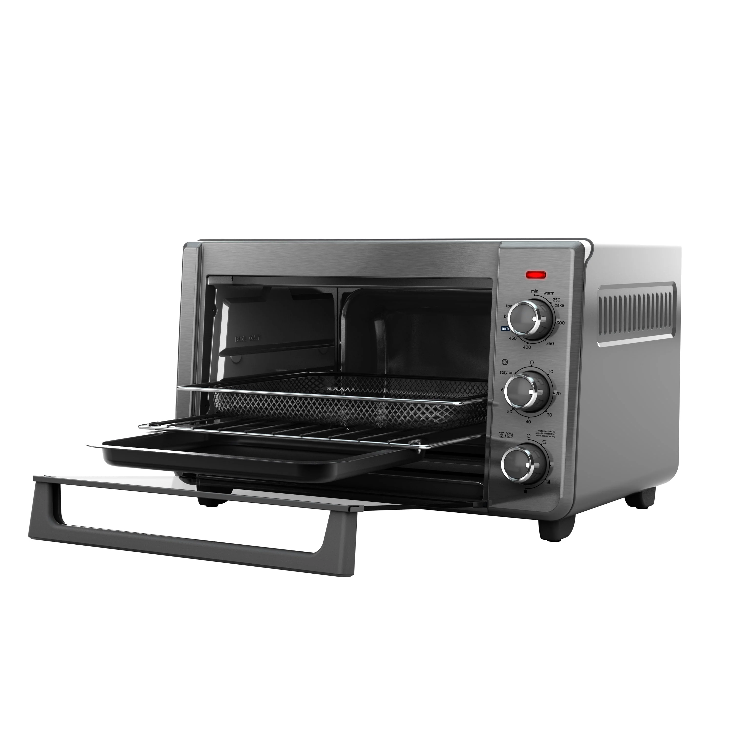 BLACK+DECKER 6 - Slice Crisp 'N Bake Air Fry Toaster Oven, TO3217SS