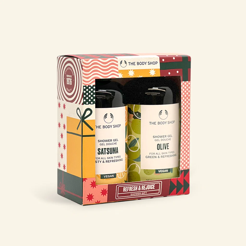 Refresh and Rejoice Satsuma & Olive Shower Gel Duo