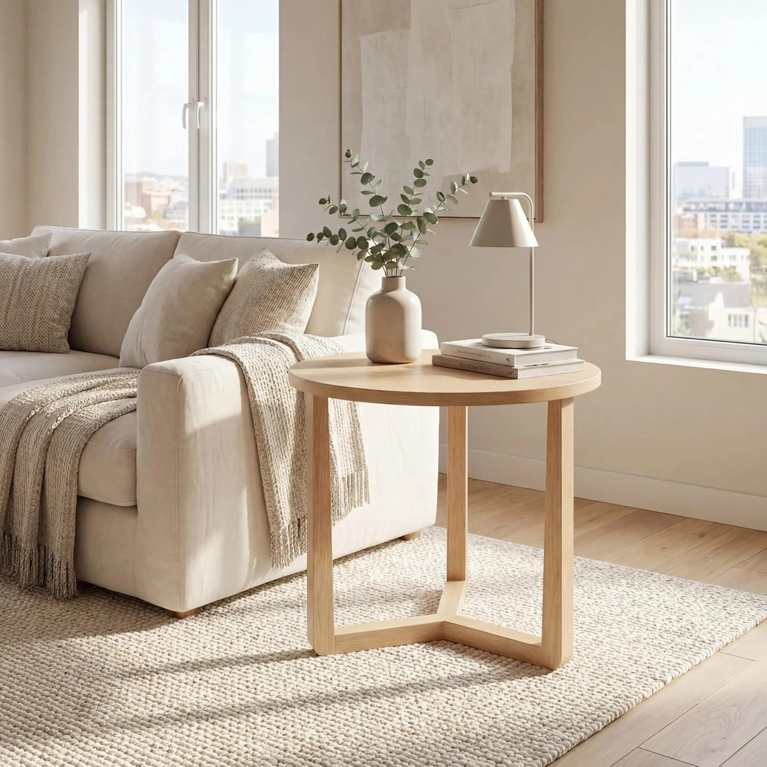 Tangkula Farmhouse Side Table | 22.5