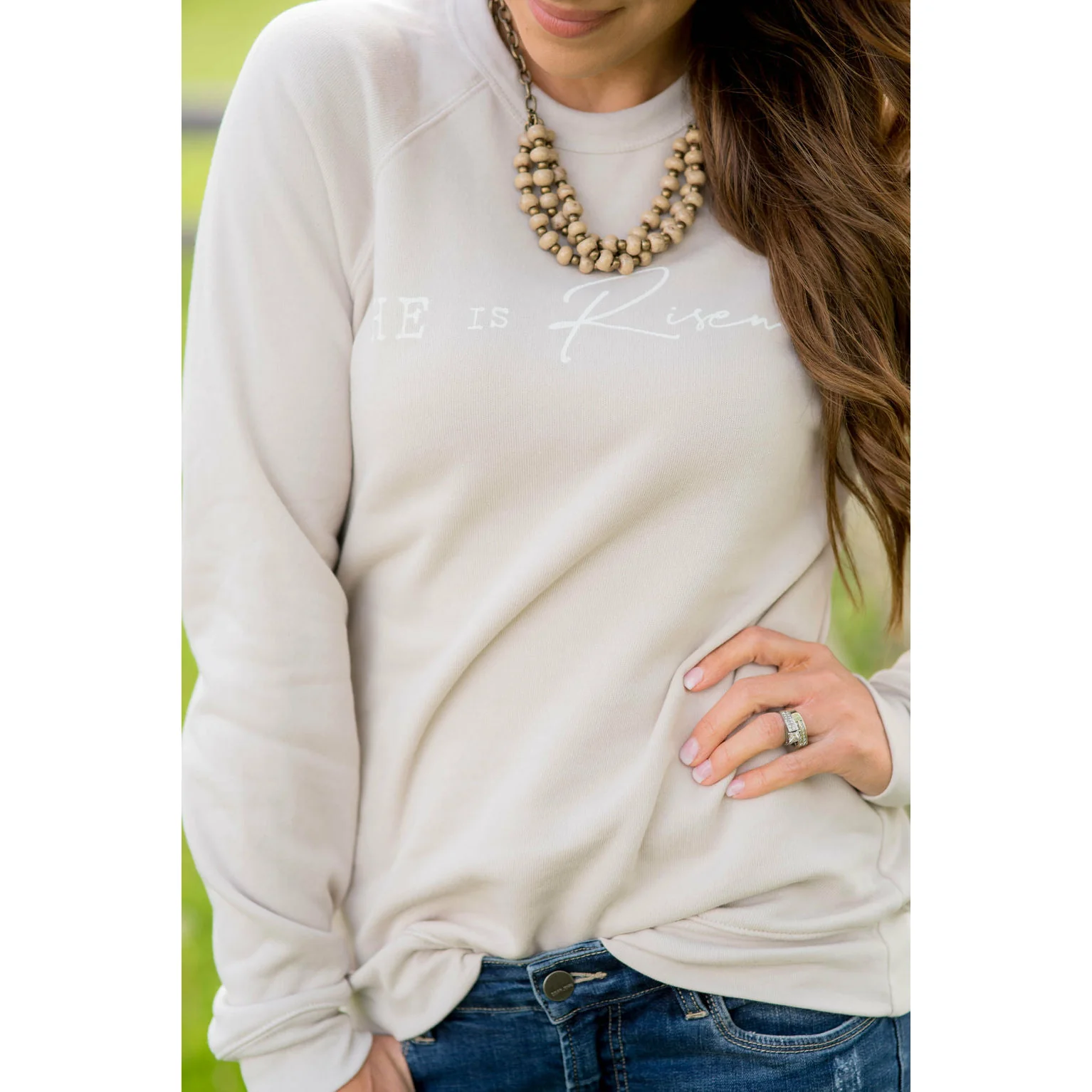 He is Risen Graphic Crewneck