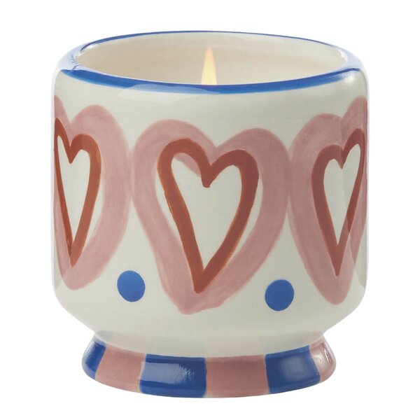 Adopo duftlys roeswood vanilla Hearts rosa