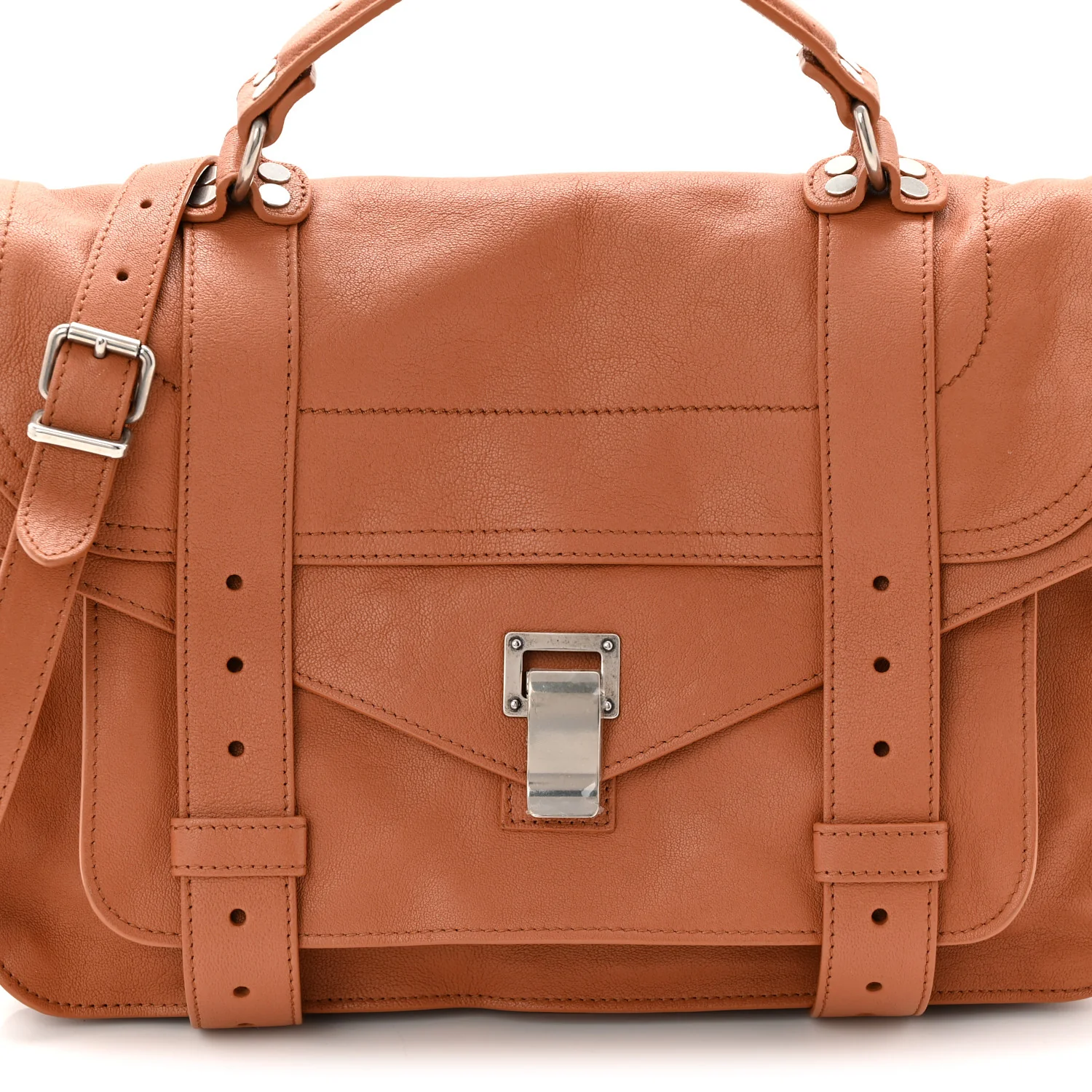 Lambskin Medium PS1 Satchel Dune