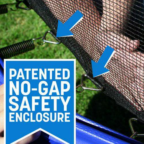 15#8242; Trampoline. with Enclosure. Bright Blue - Image 5