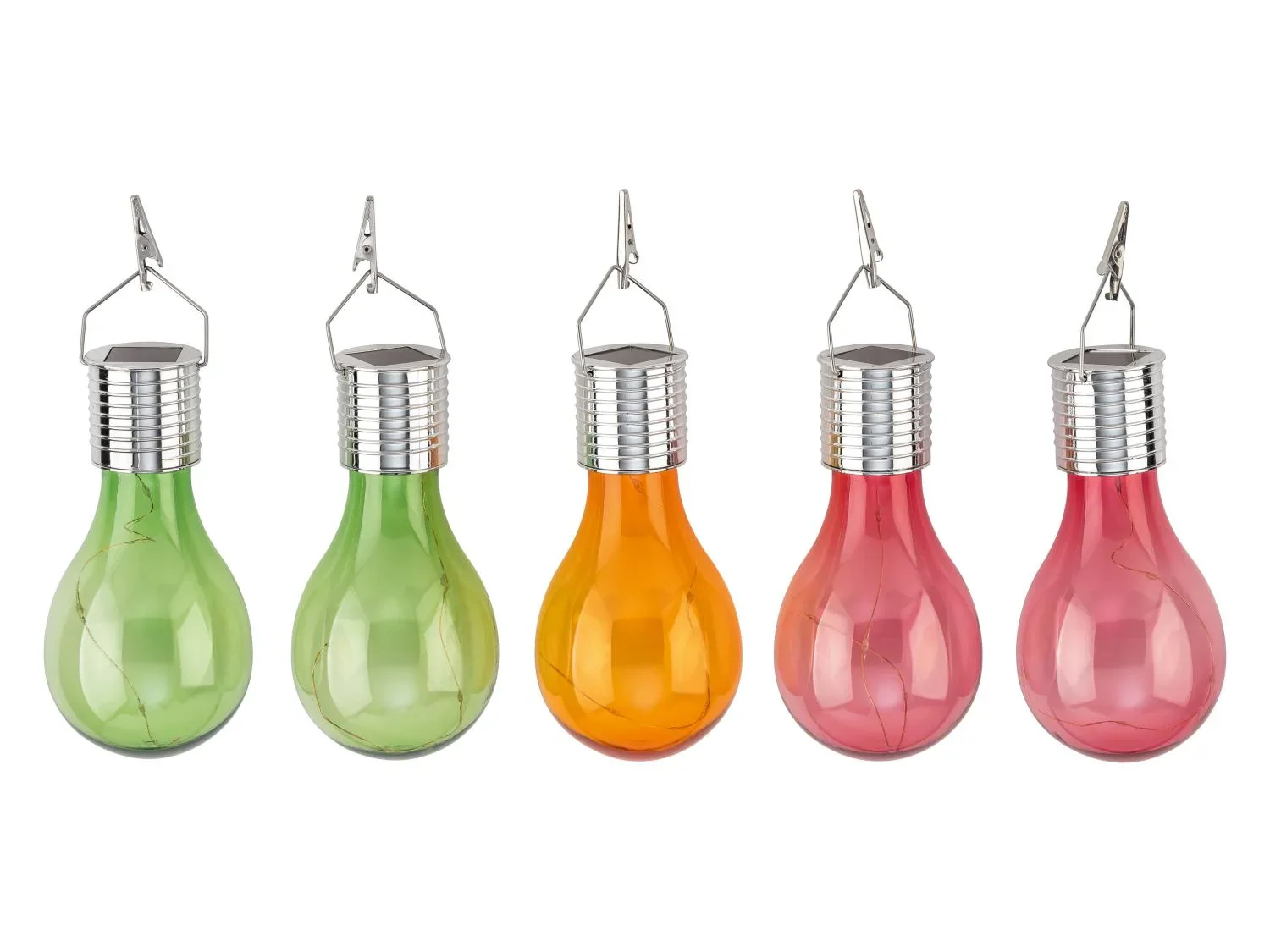 LIVARNO Lot de 5 Ampoules solaires LED