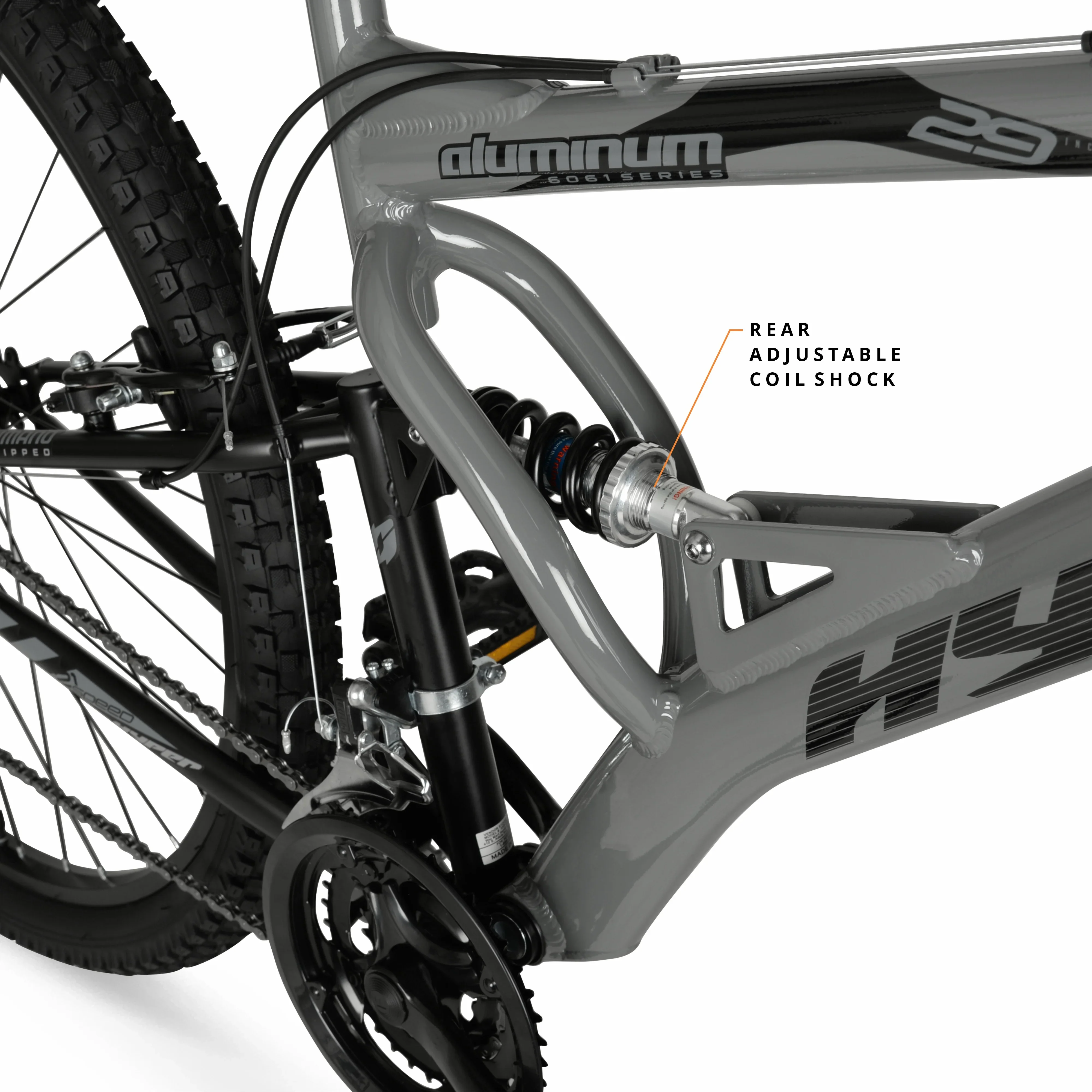 Hyper Bicycles 29 Men's Havoc Mountain Bike, Gray