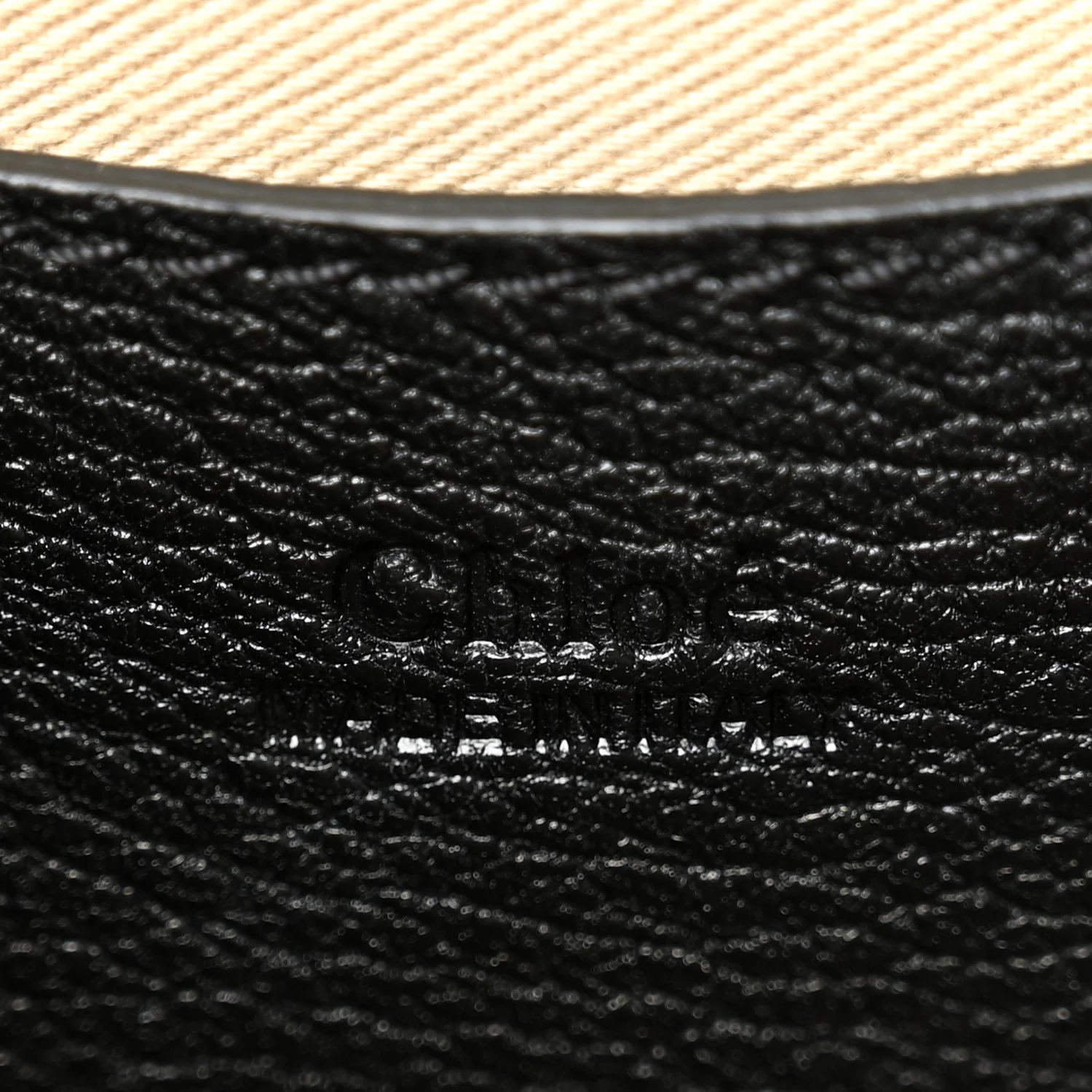Grained Calfskin Large Tess Bag Black