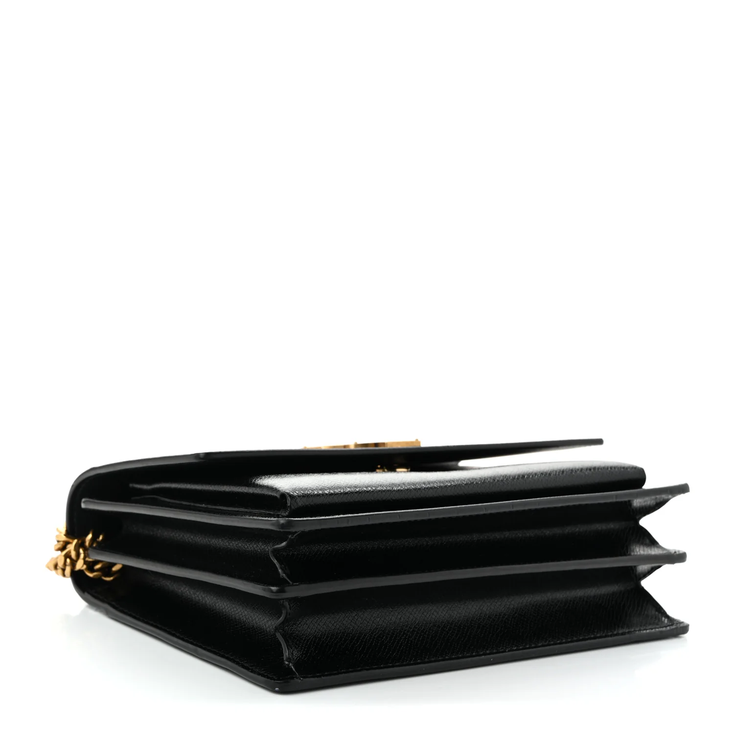 Coated Bark Calfskin Medium Monogram Sunset Black