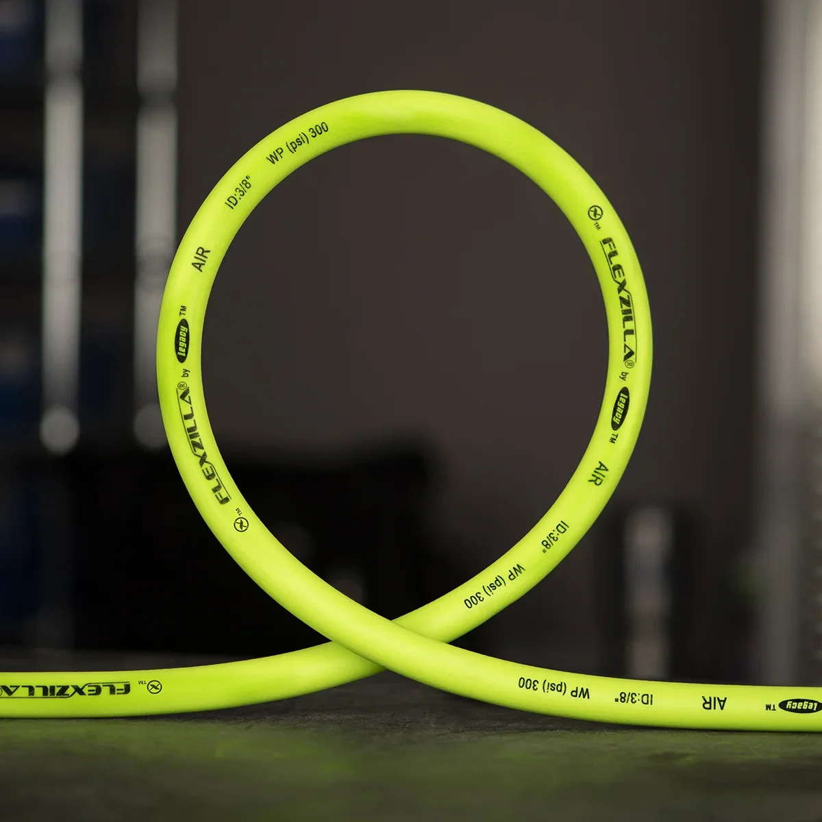 Flexzilla? Air Hose, 1/2 x 100', 3/8 MNPT Fittings, ZillaGreen?