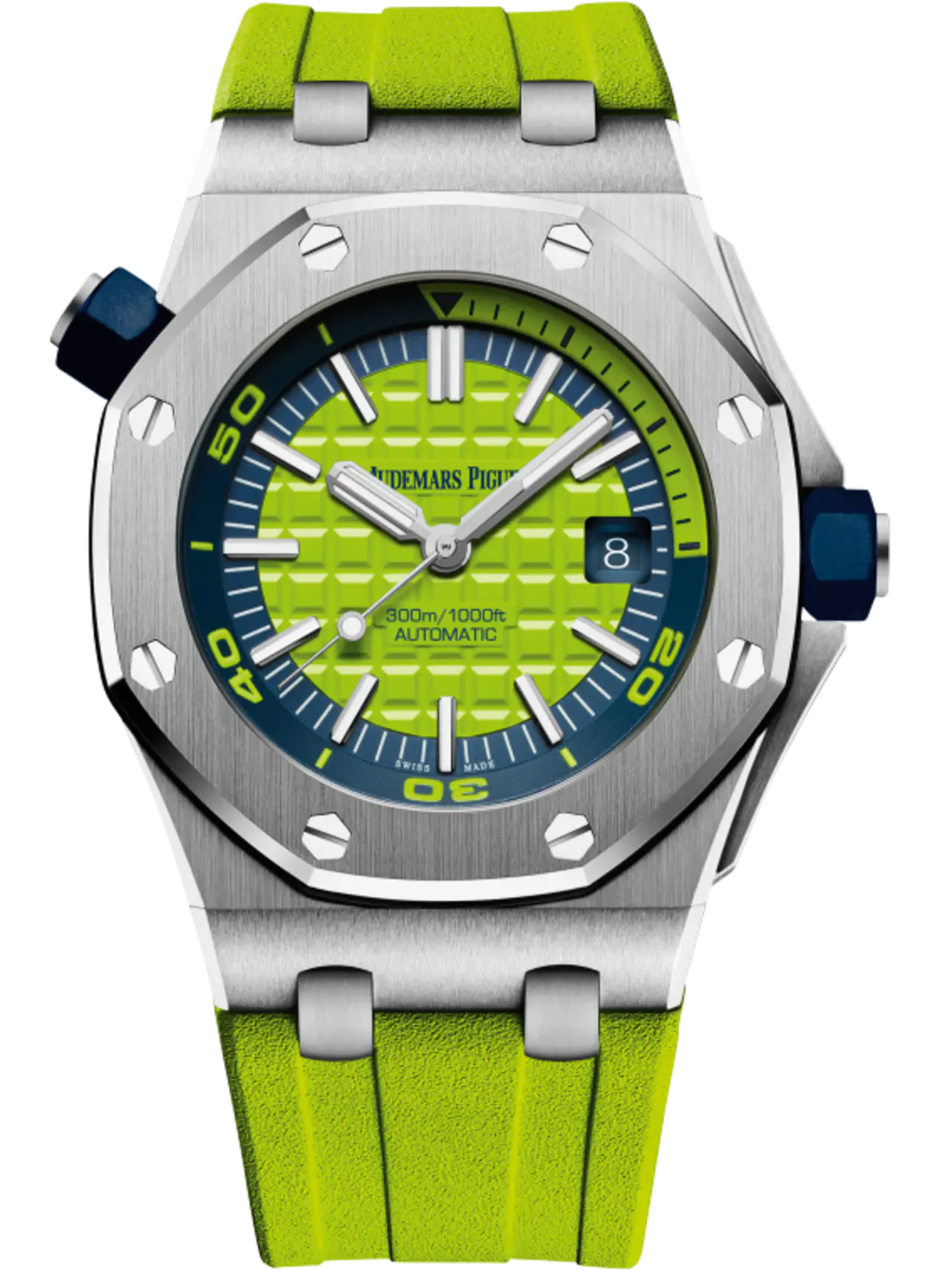 【Super Clone】Audemars Piguet OFFSHORE DIVER Green Dial 42mm 15710ST.OO.A038CA.01