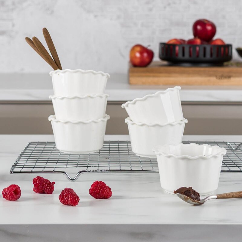 Daily Use crème brûlée former 6 stk 10 cm 20 cl hvit