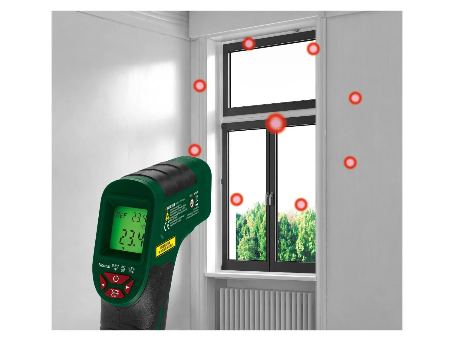 PARKSIDE Thermomtre infrarouge PTI 380 C3, -50  +380 C