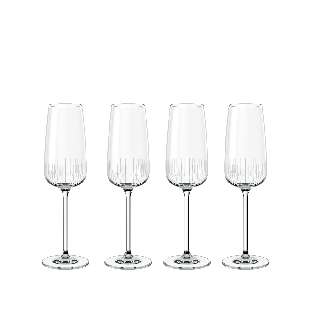 Afina Champagne glass - Clear, 4.1 oz, crystal glass