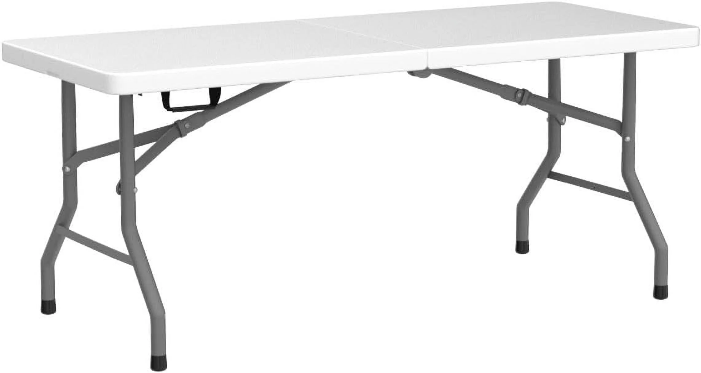 Folding Half Portable Foldable Table for Parties Backyard Events (White, 6 FT 70 * 29) (White, 6 FT) - Image 5