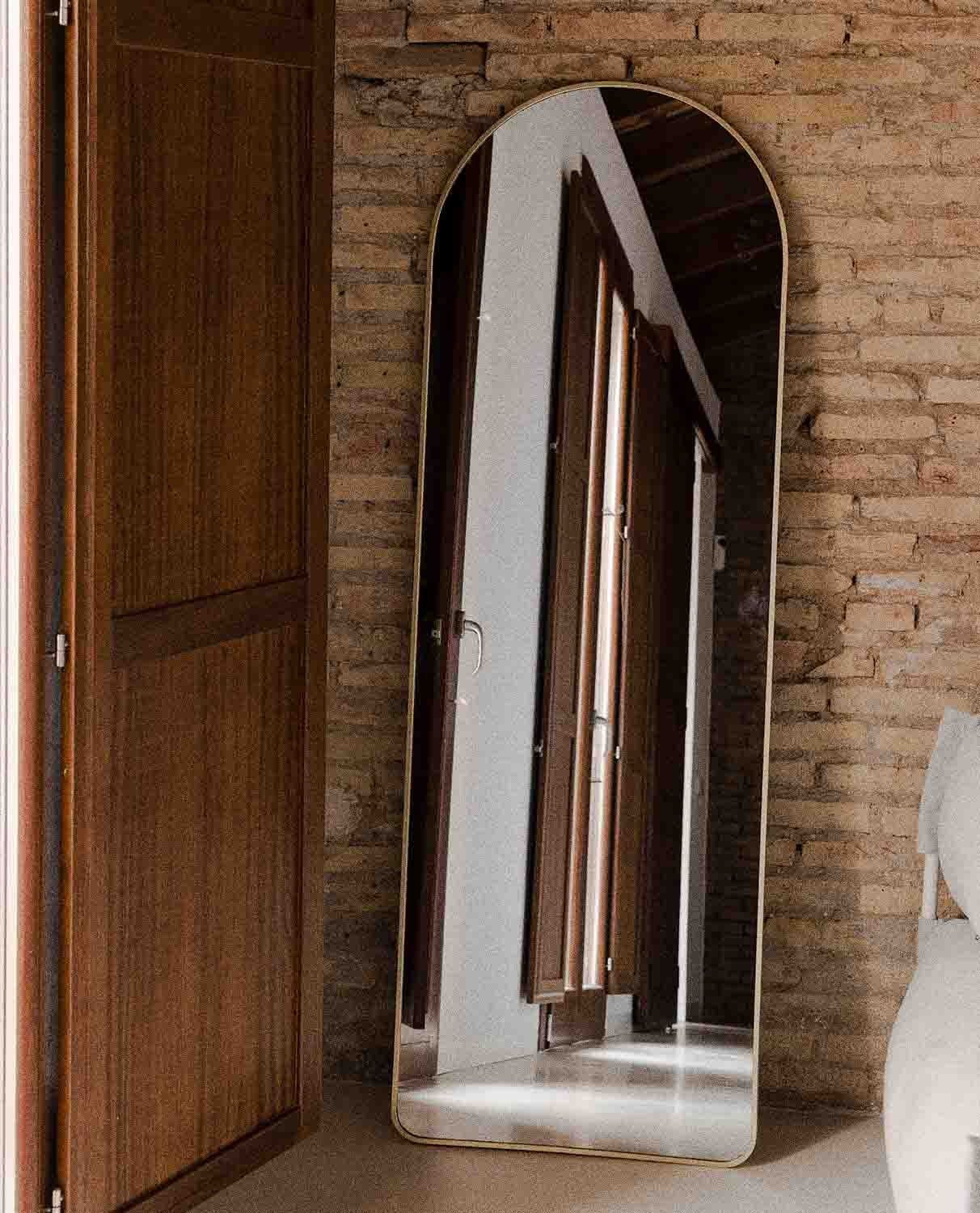 Erick - Espejo de Pared de Metal (177x60 cm) Erick
