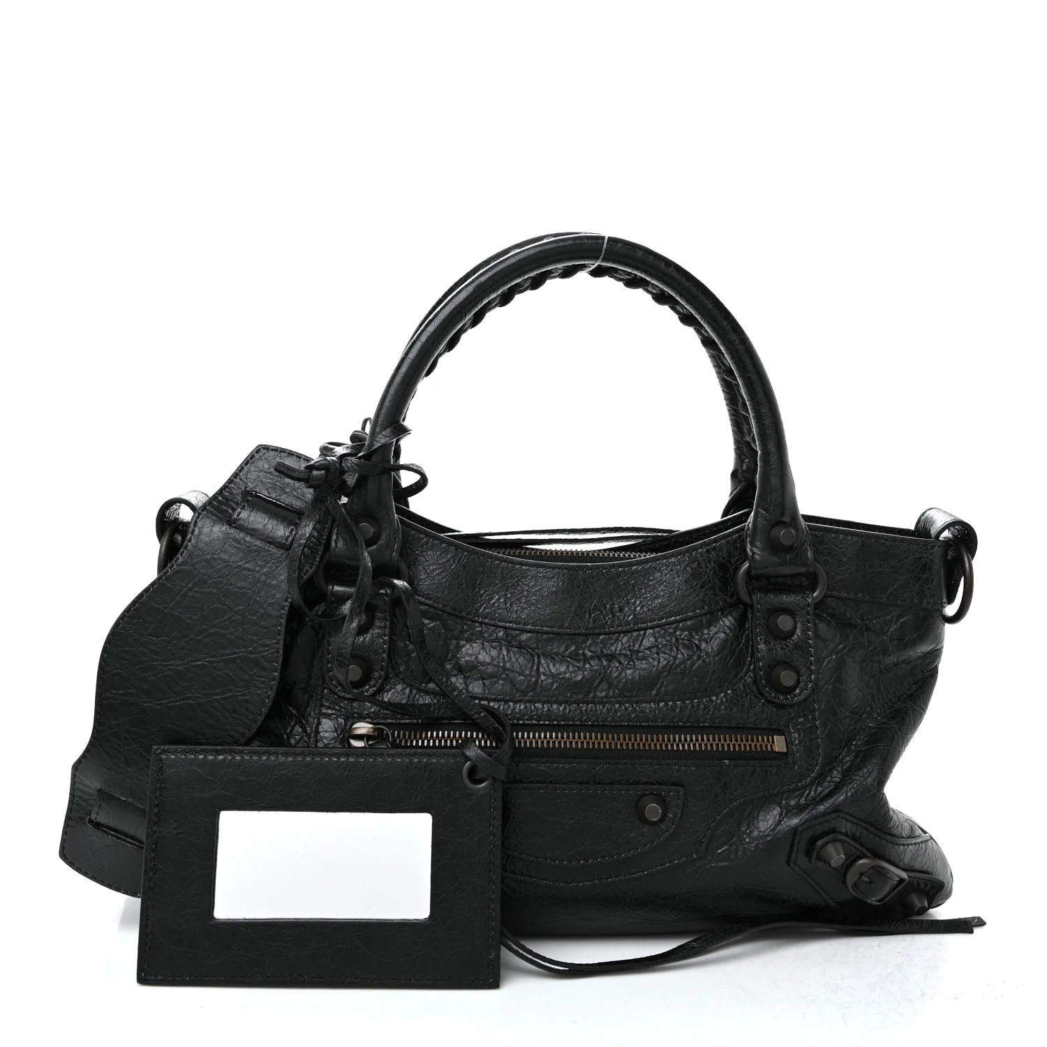 Agneau Arena Classic Hardware Le City First Bag Black