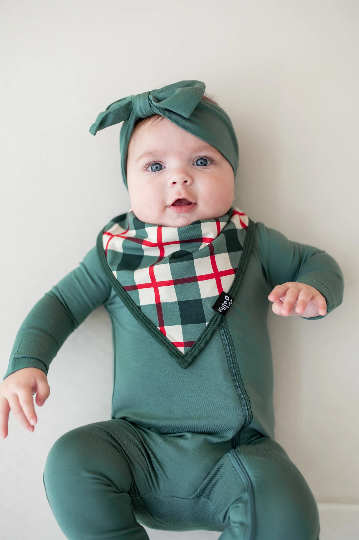 Bib in Holiday Plaid