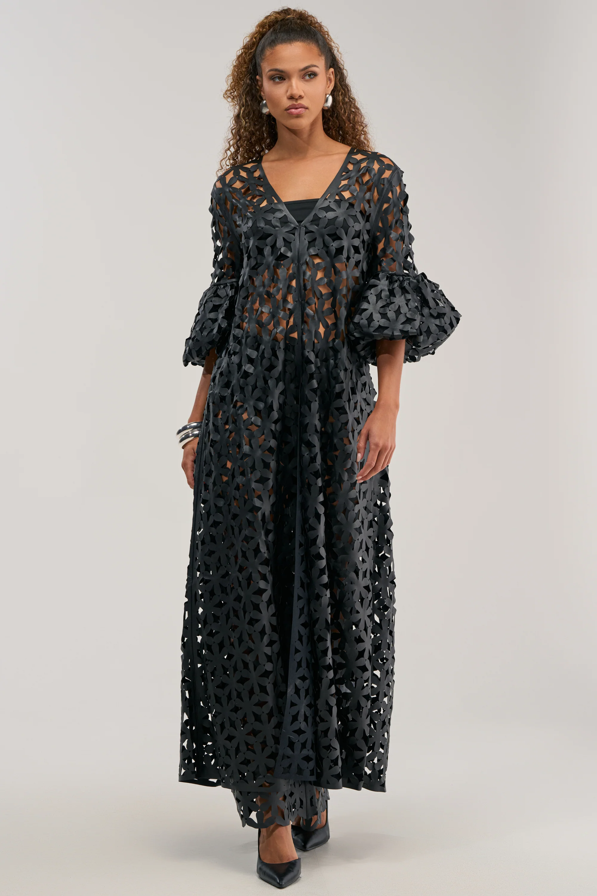 LEAH DUSTER IN BLACK - Akira Store