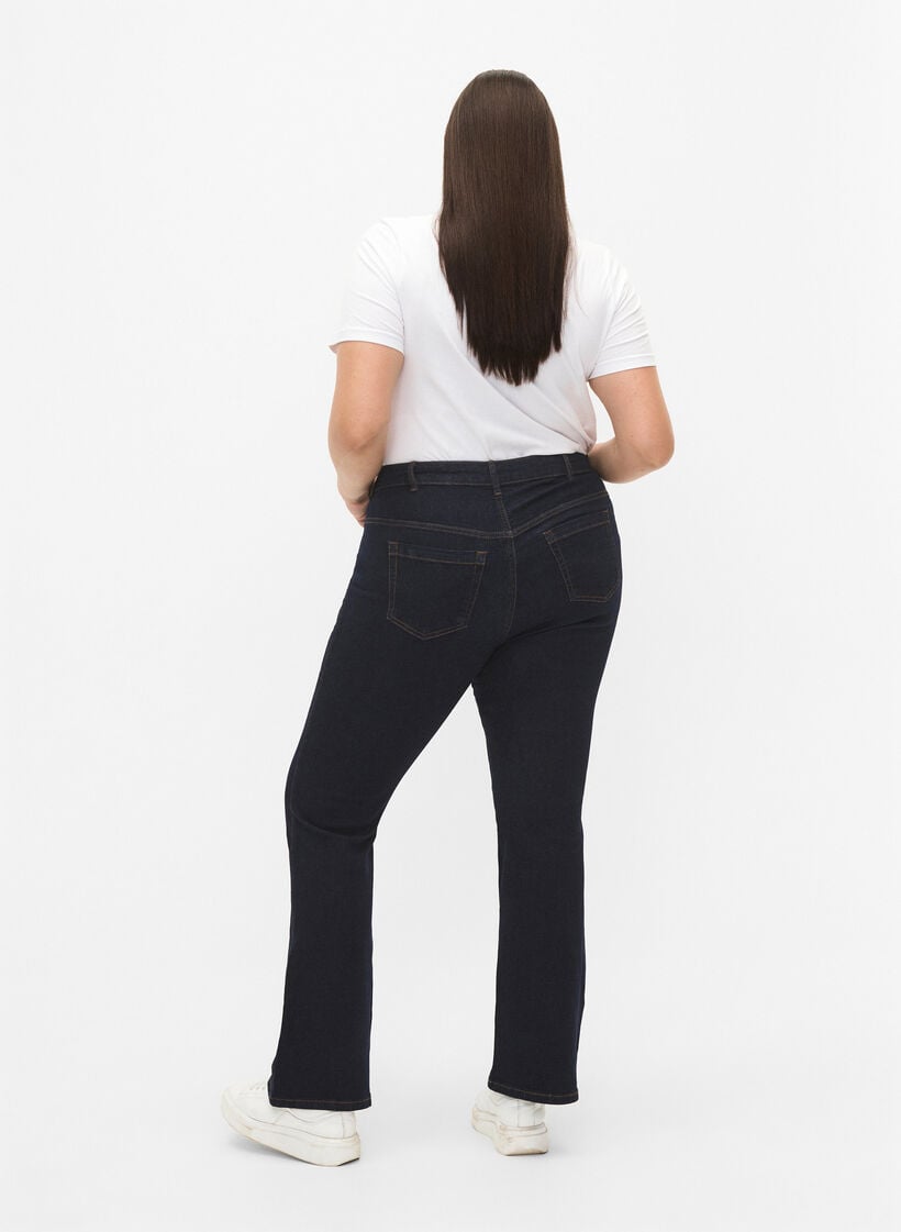 Zizzi High-waisted Ellen bootcut jeans