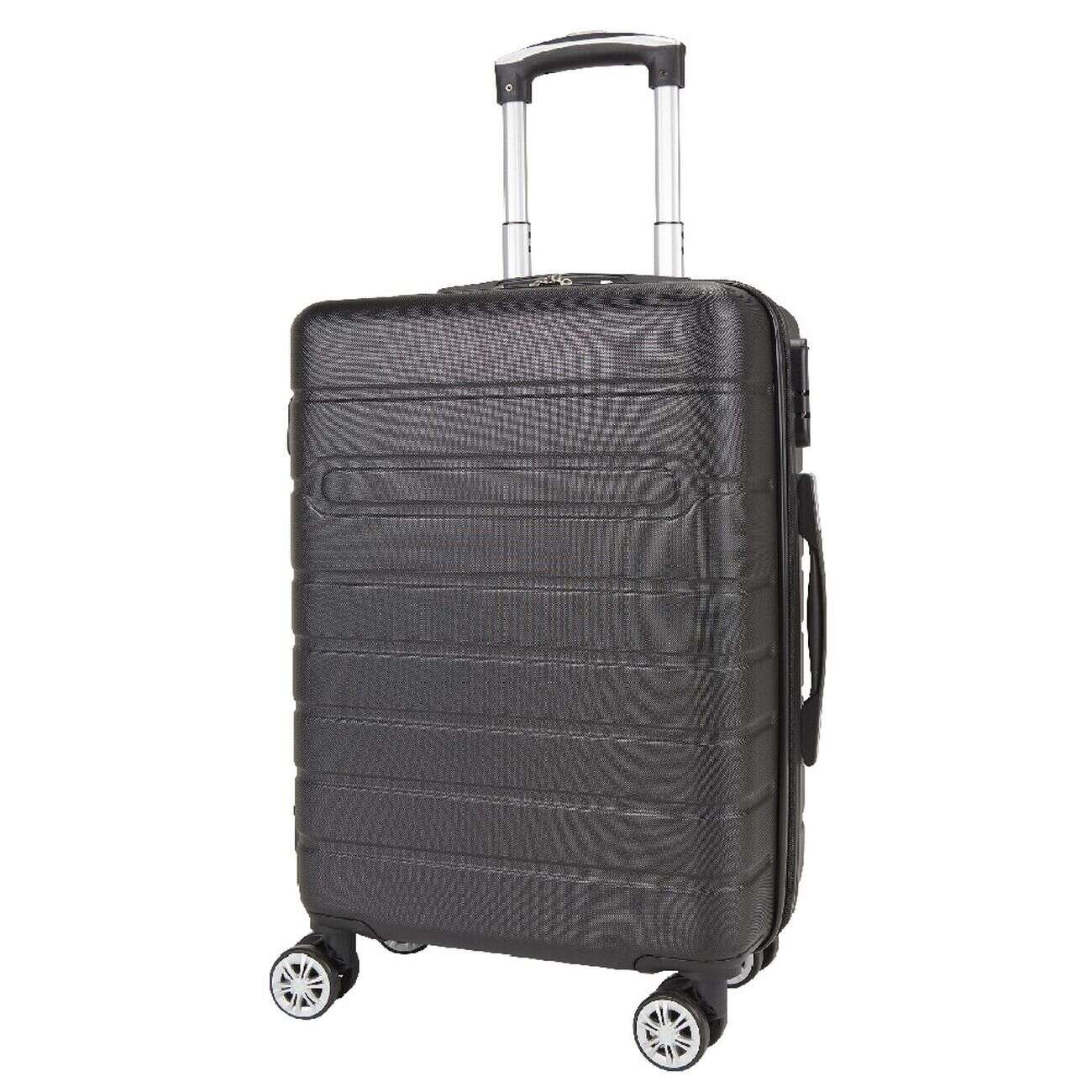 Valise cabine rigide noir 4 roues H50cm
