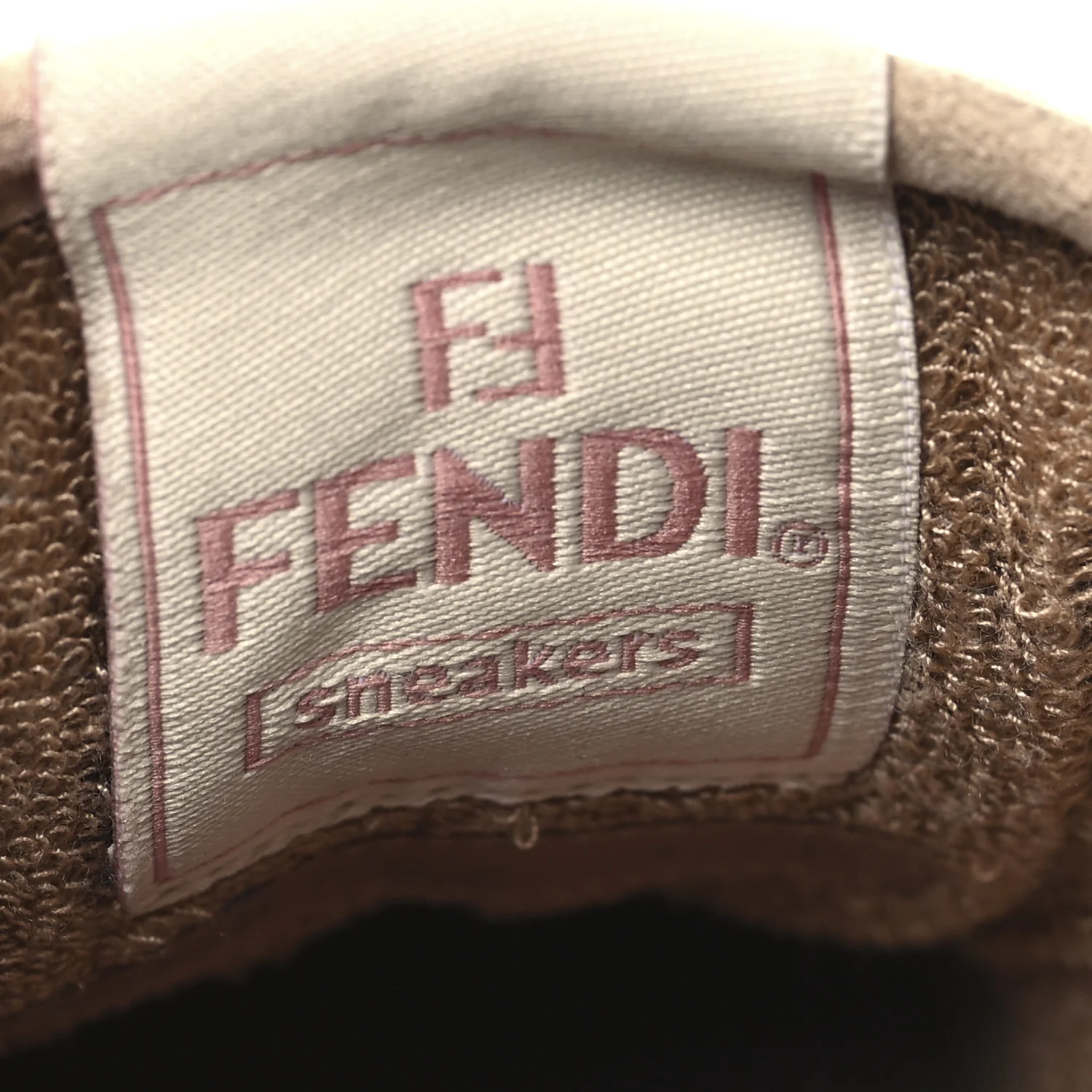 Suede Vitello Fendi Match Low Top Sneakers 37.5 Nudo White Garza Rosa