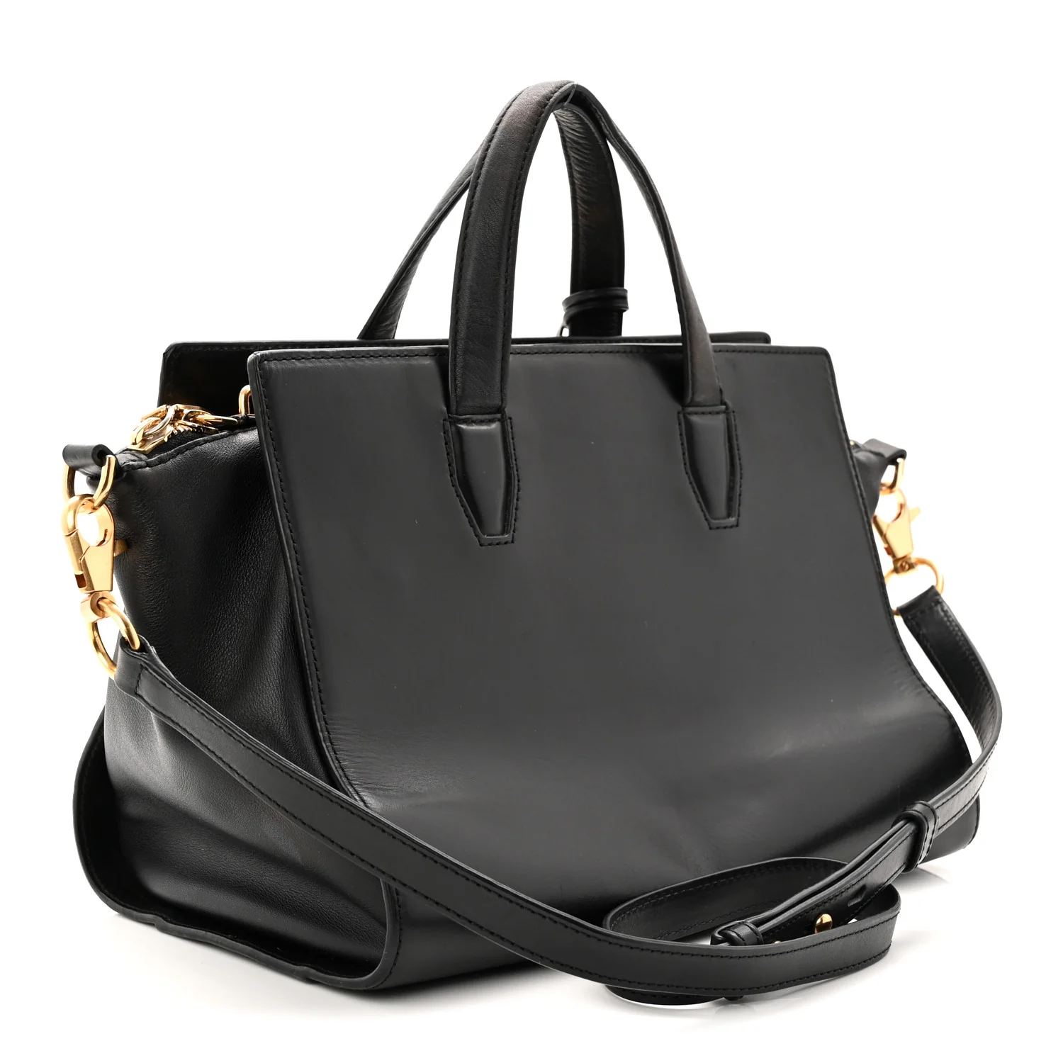 Calfskin Pelican Satchel Black