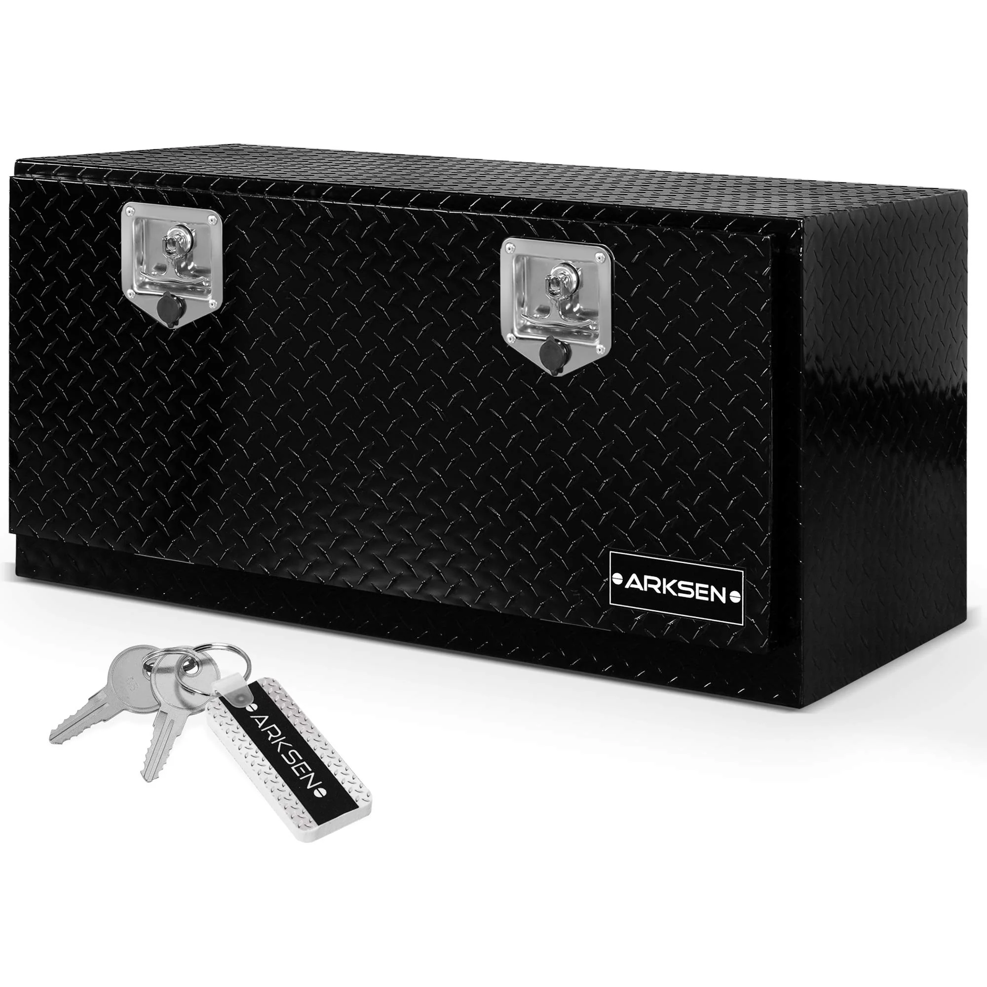 ARKSEN 36 Inch Heavy Duty Aluminum Diamond Plate Tool Underbody Box