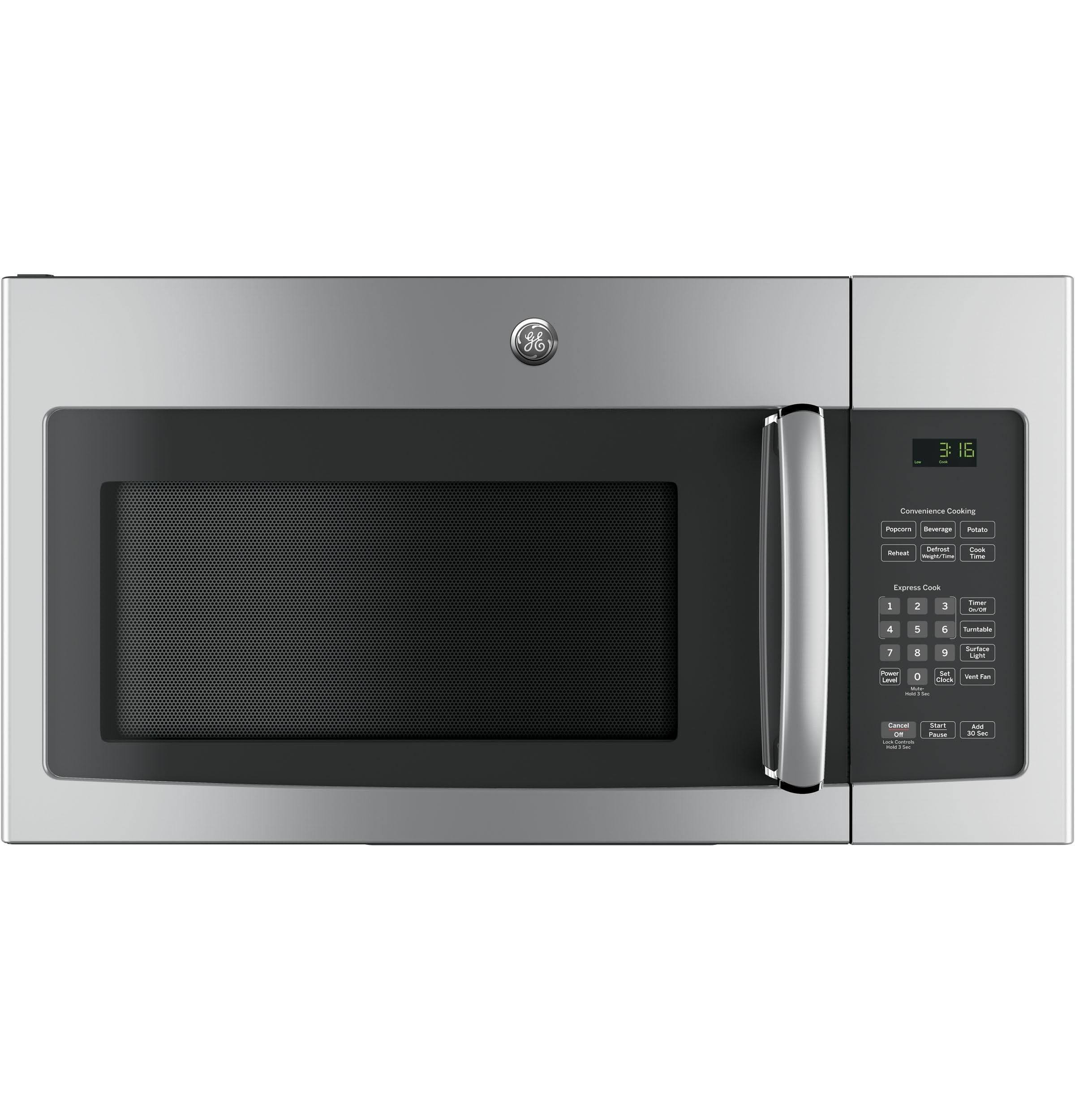 GE JVM3162RJSS 1.6 Cu. ft. Stainless Steel Over-The-Range Microwave