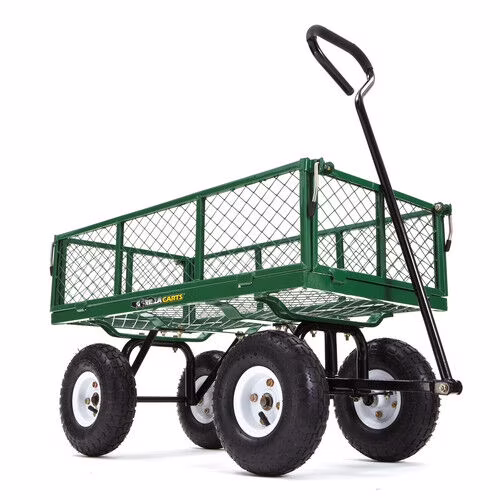Gorilla Carts GOR400 400 - Lb. Steel Mesh Garden Cart with 10