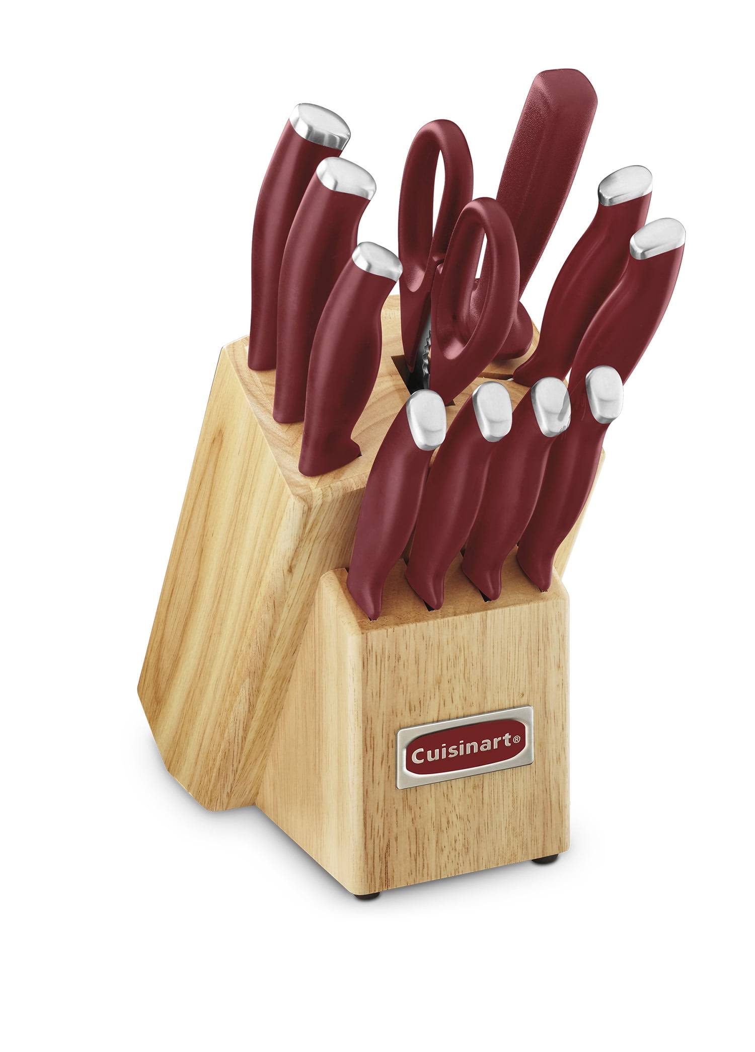 Cuisinart Color Pro Collection 12 Piece Cutlery Set, Red