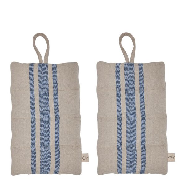 Linu gryteklut 22x14 cm 2 stk blue