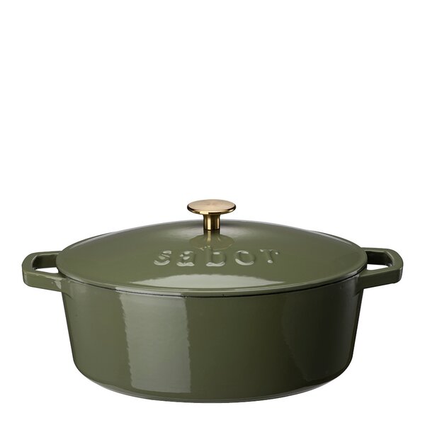 Støpejernsgryte 5,7 L forever olive