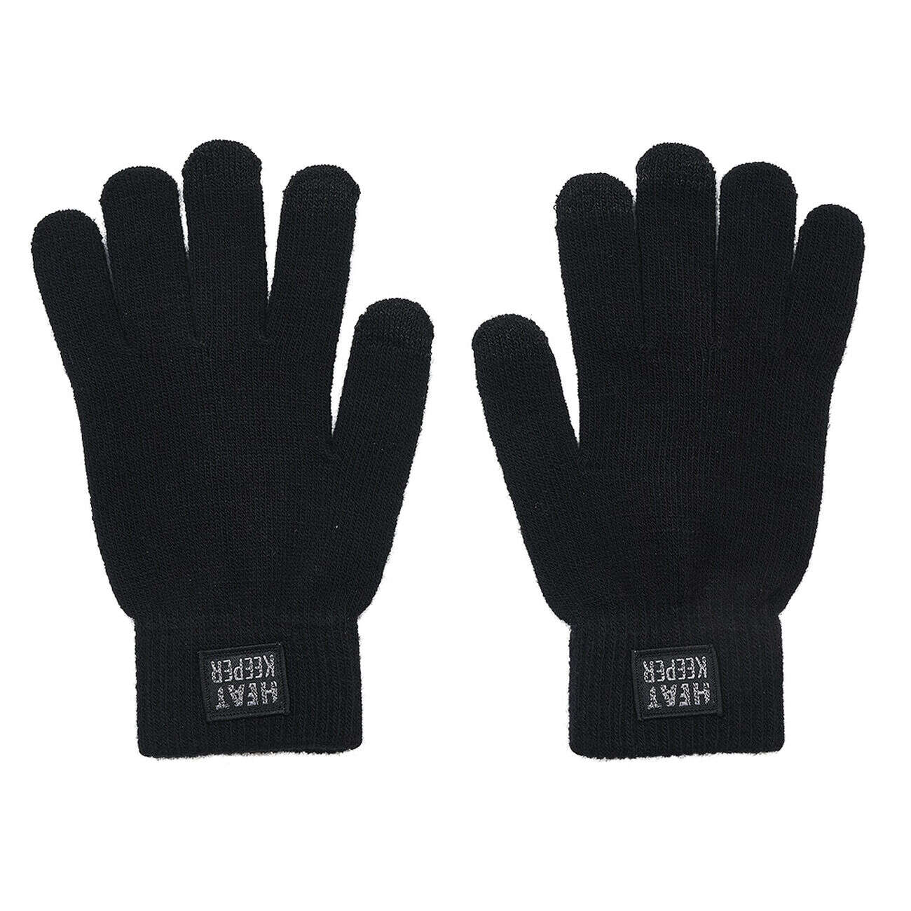Paire de gants thermiques tactiles noirs pour homme ou femme
