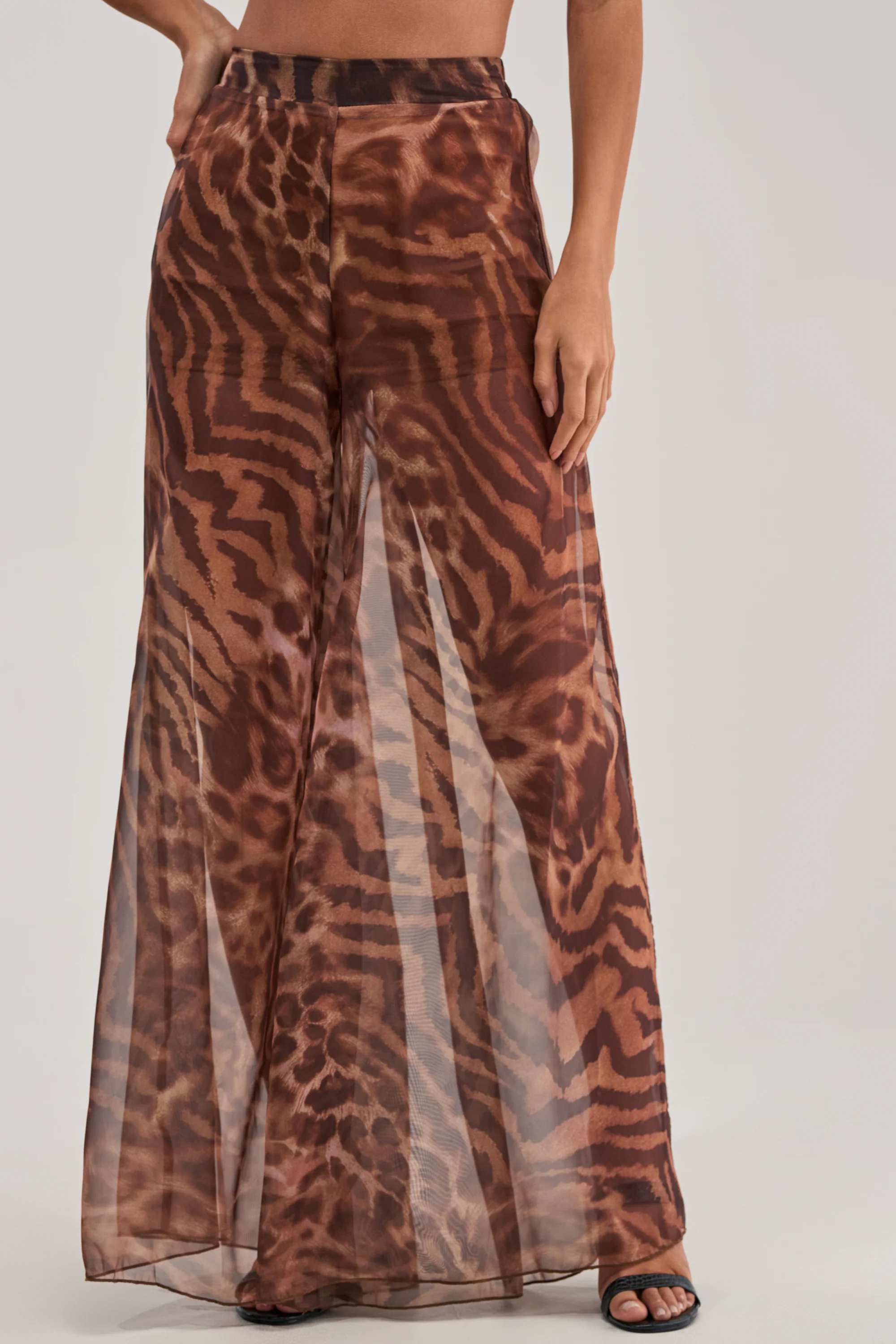 MOONLIGHT TIGER PALAZZO PANTS - Akira Store