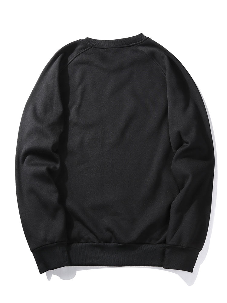 Sweat-shirt à imprimé squelette dansant