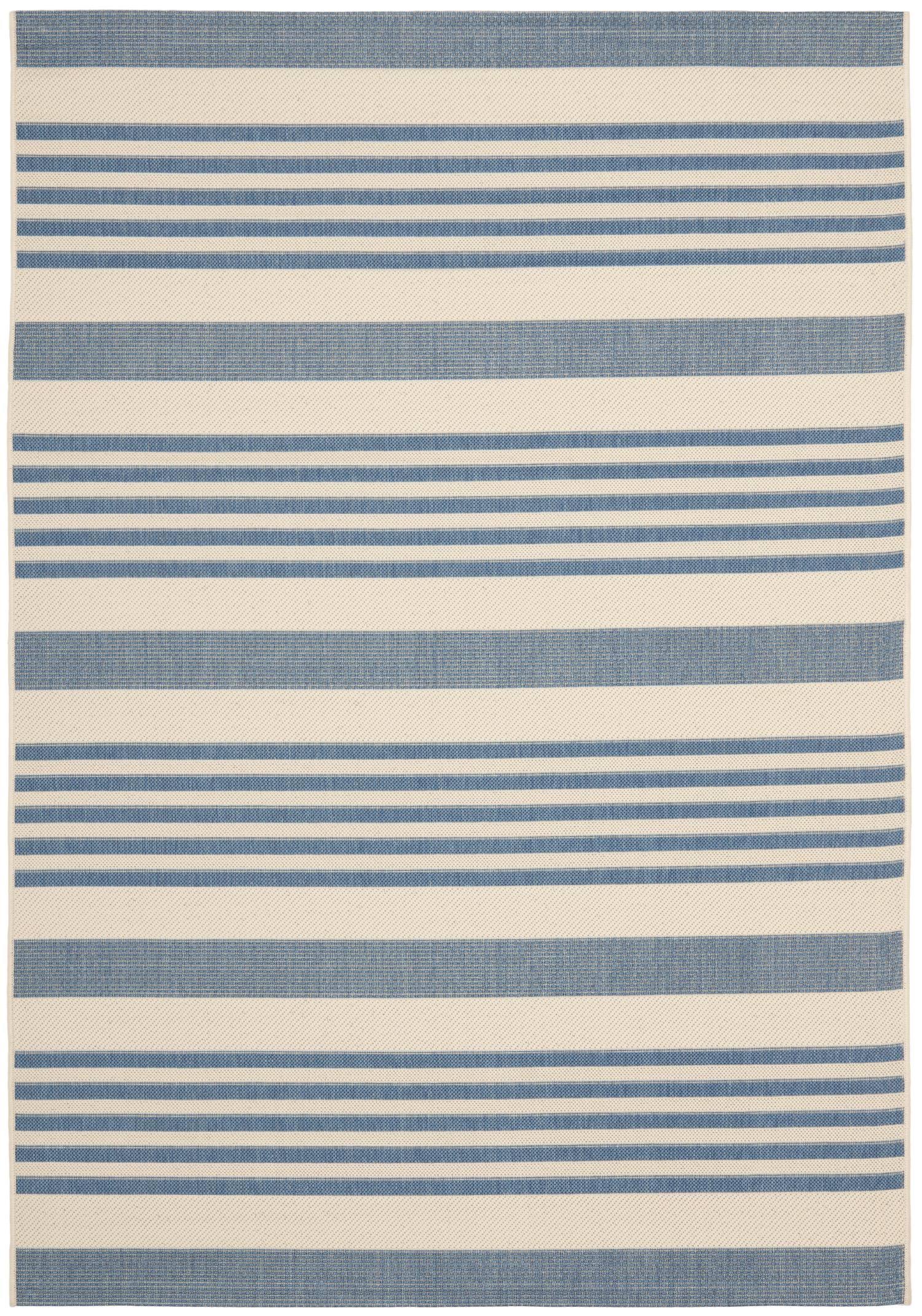 Safavieh Courtyard Area Rug CY6062 Beige / Blue, 6' 7