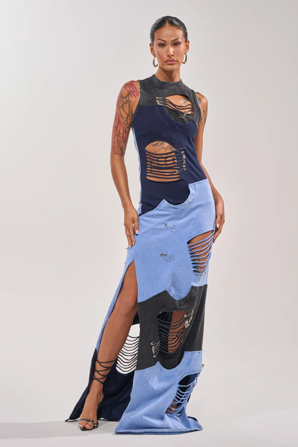 LAST MINUTE MASTERPIECE DISTRESSED MAXI DRESS - Akira Store