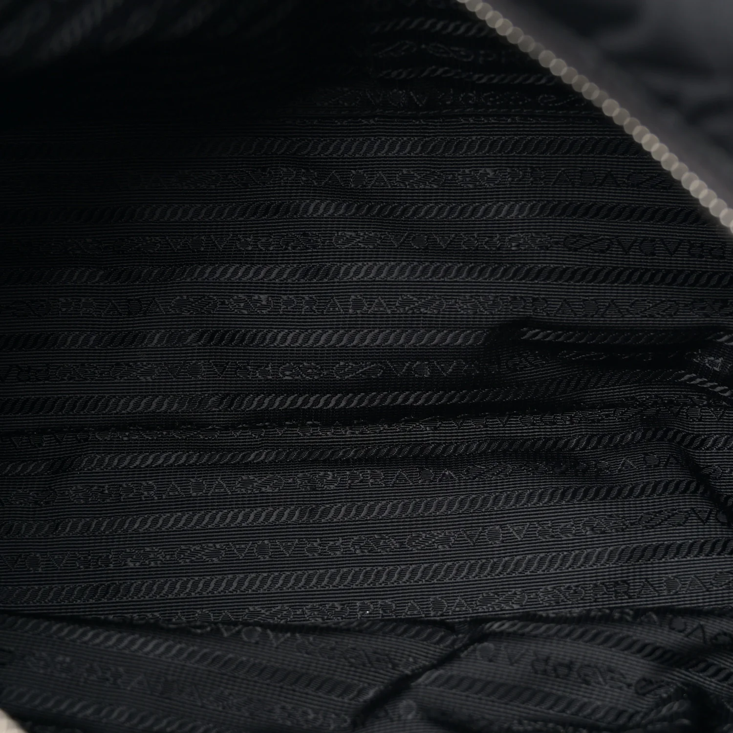 Nylon Tessuto Impuntu Quilted Shoulder Bag Black