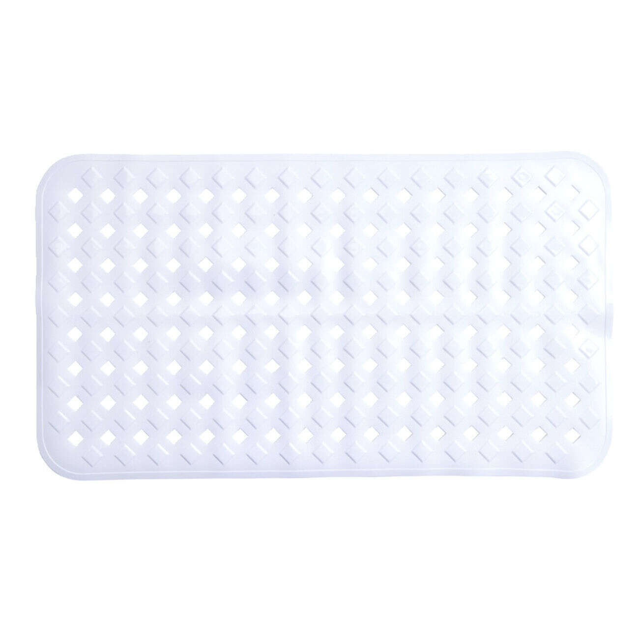 Tapis fond de douche plastique perforé blanc 39x70cm