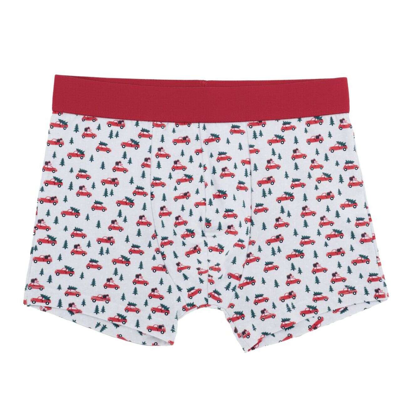 Caleçon homme x2 coton boîte cadeau Noël S/M/L/XL (2 modèles)