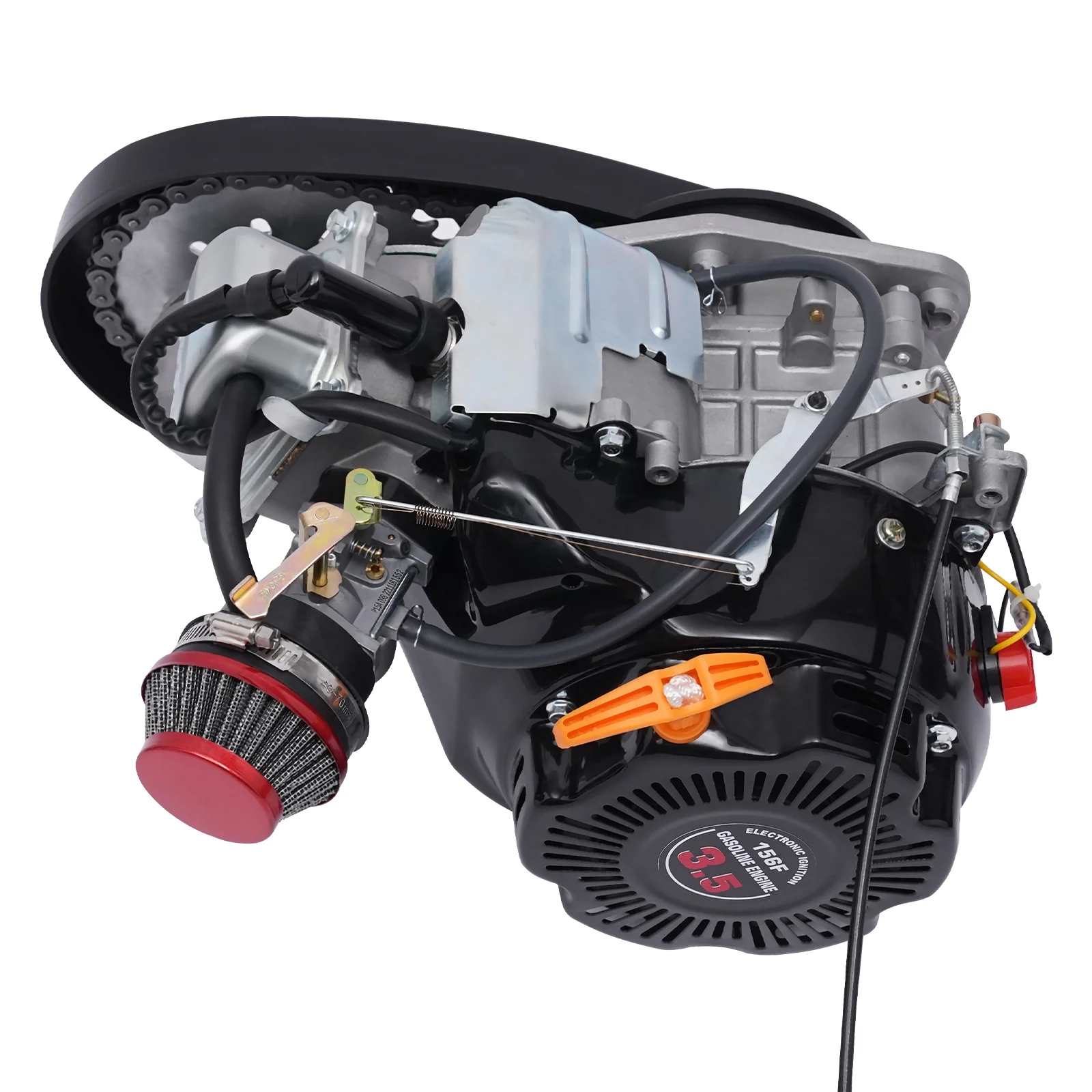 Full Set 100CC 4-Stroke Bicycle Engine Kit Gas Motorized Motor Bike Modified Engine Conversion Kit Chain Drive 3HP 3600Rpm - Image 9