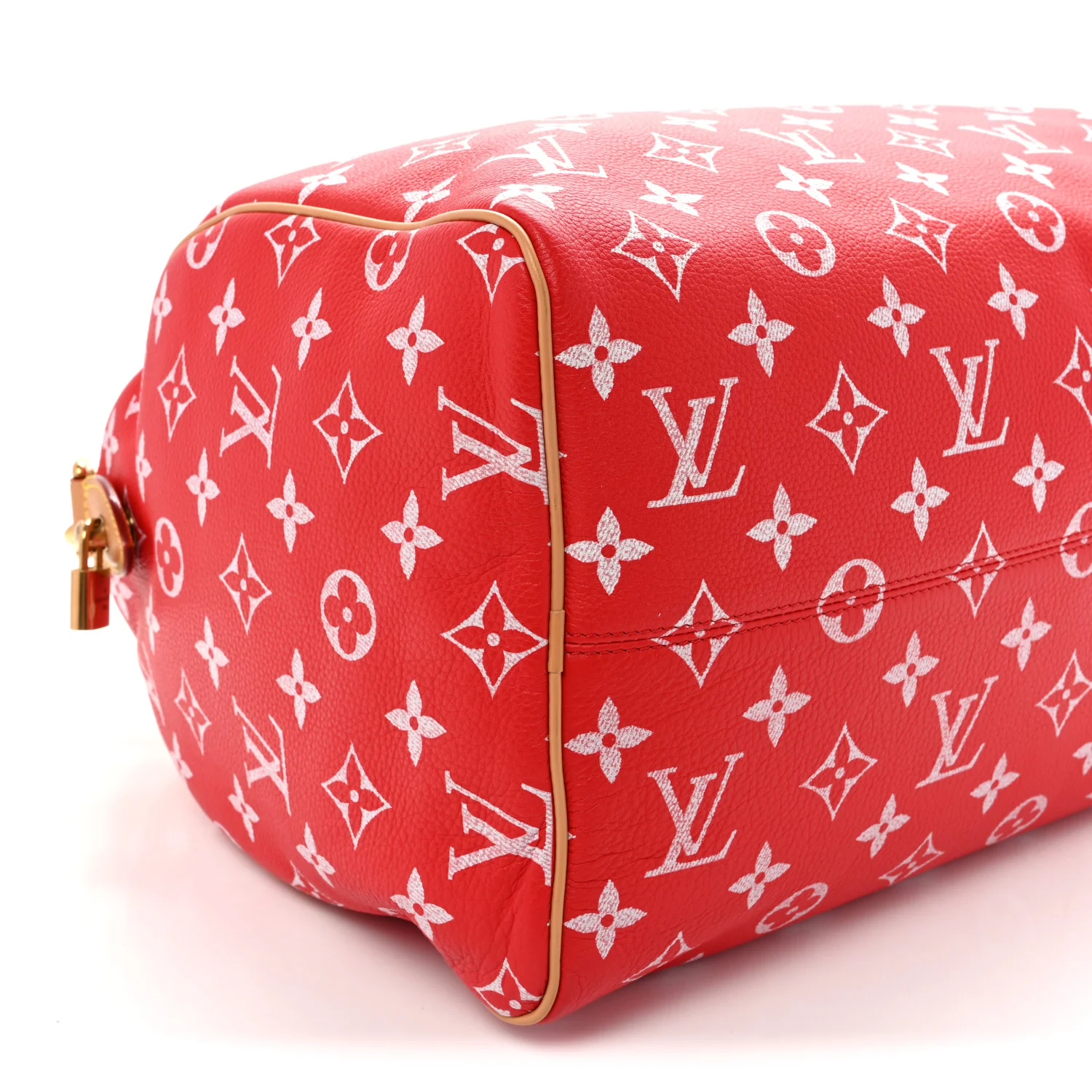Calfskin Monogram Speedy P9 Bandouliere 40 Red
