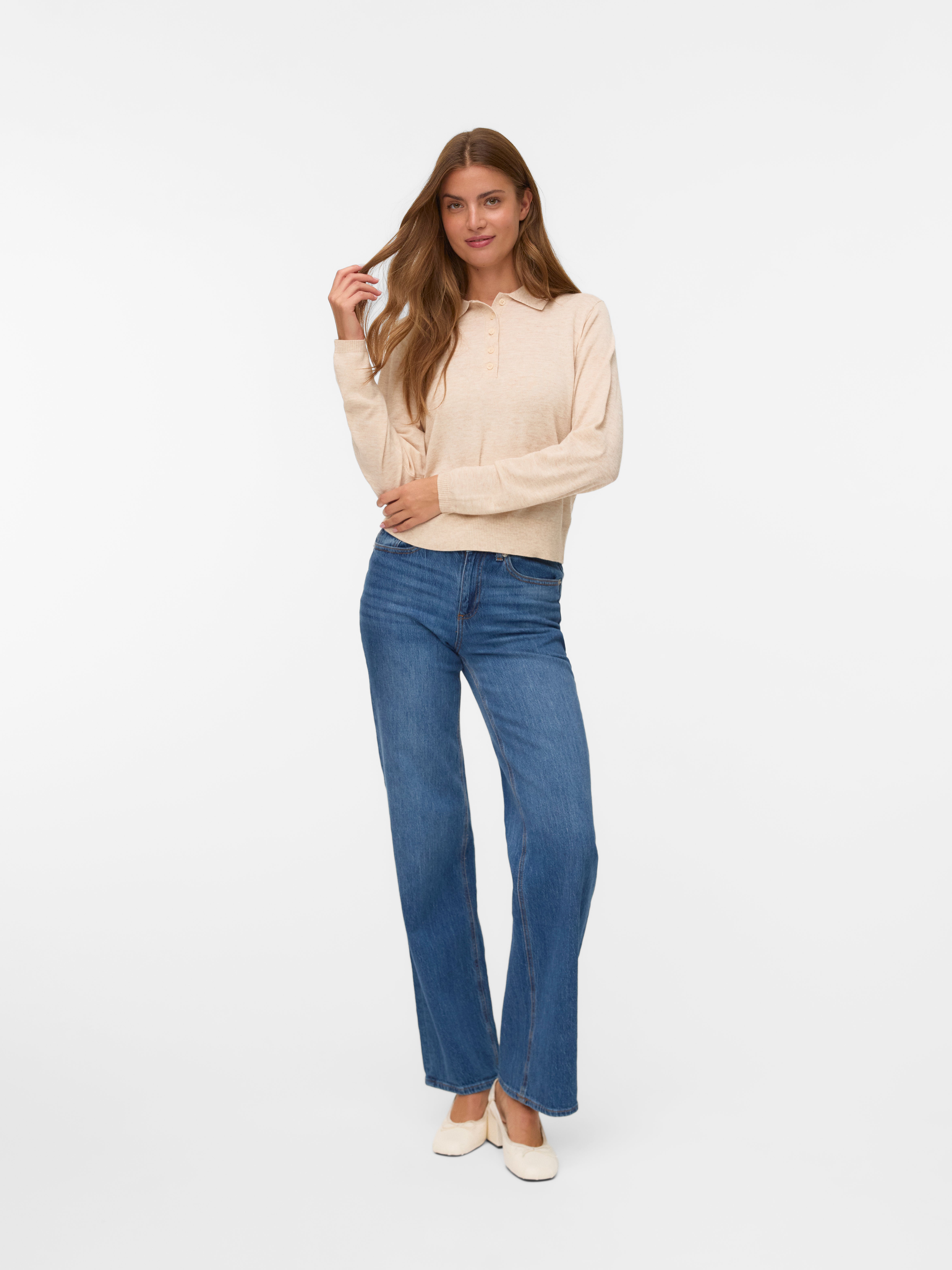 VERO MODA® AWSIKITA Knit Polo-Shirt