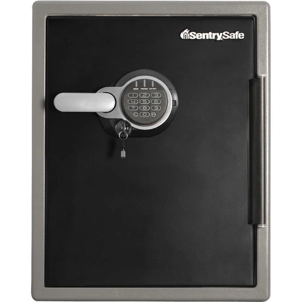 Digital Fire/Water Safe 2 ft3 Digital, Programmable, Dual Key Lock 4 Live-locking Bolt(s) Fire Proof, Water Resistant, Pry Resistant for Tablet, Cell Phone, External Hard... - Image 3