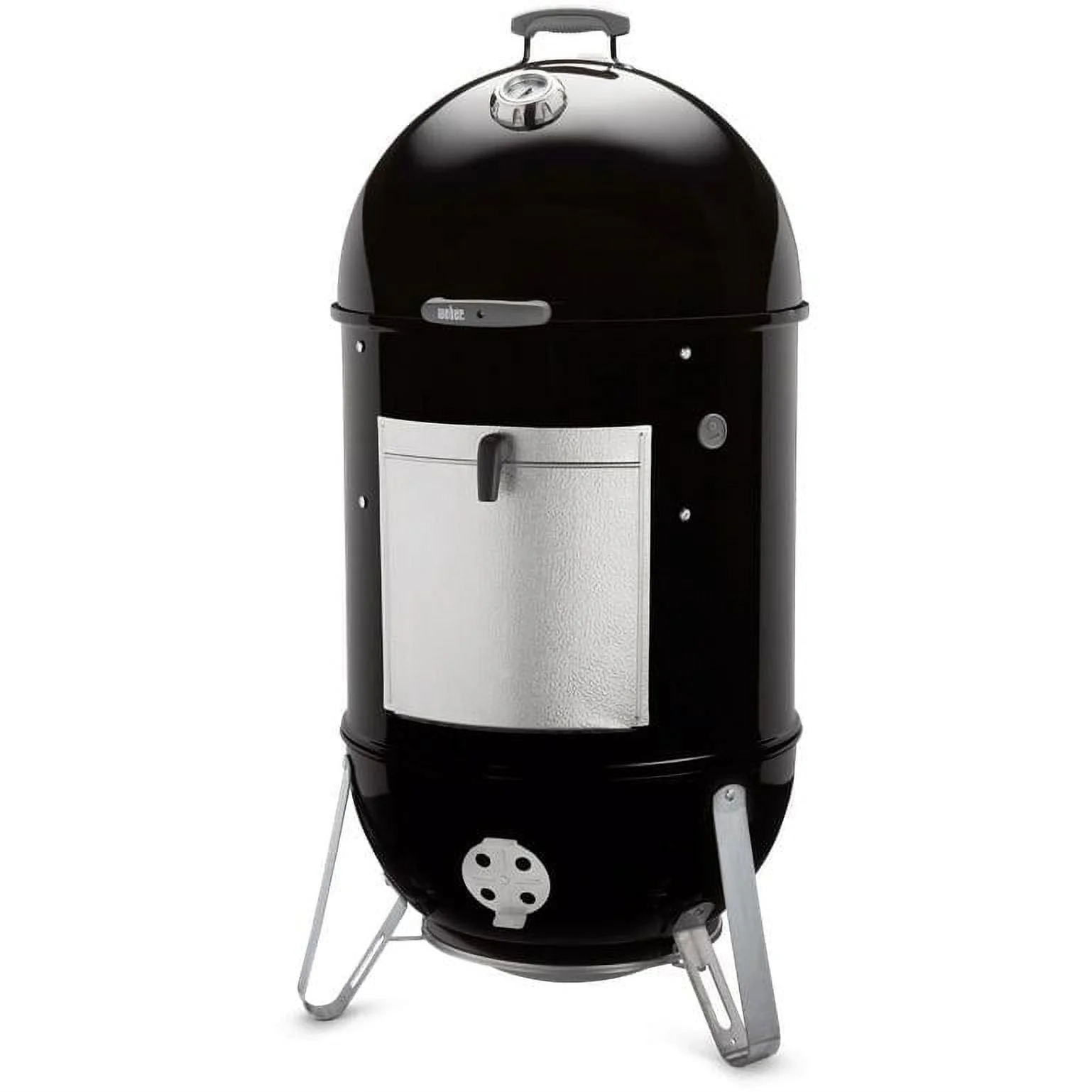 22 Inch Smokey Mountain Cooker Smoker In Black With Cover And Built-In Thermometer(22.5-quot-)