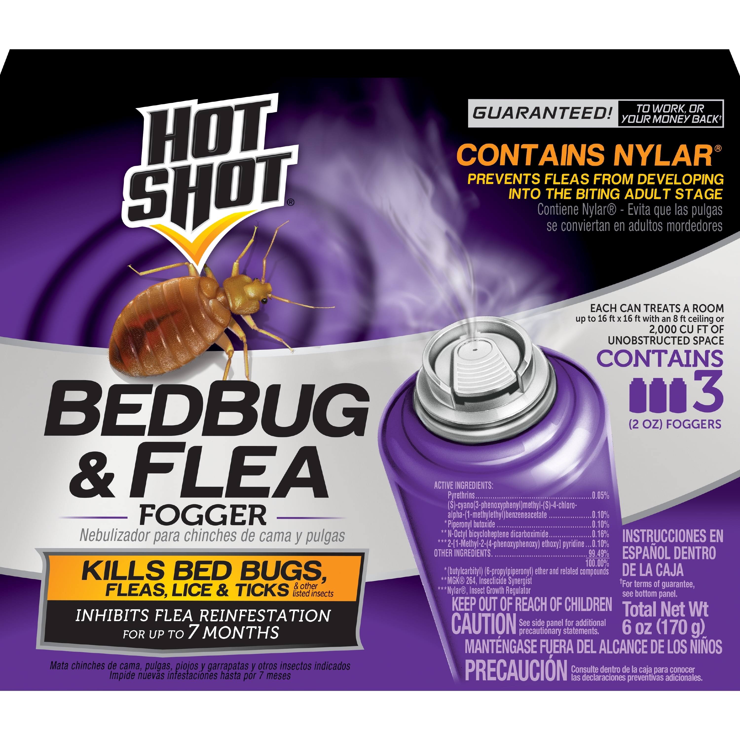Hot Shot Bedbug & Flea Fogger with Nylar