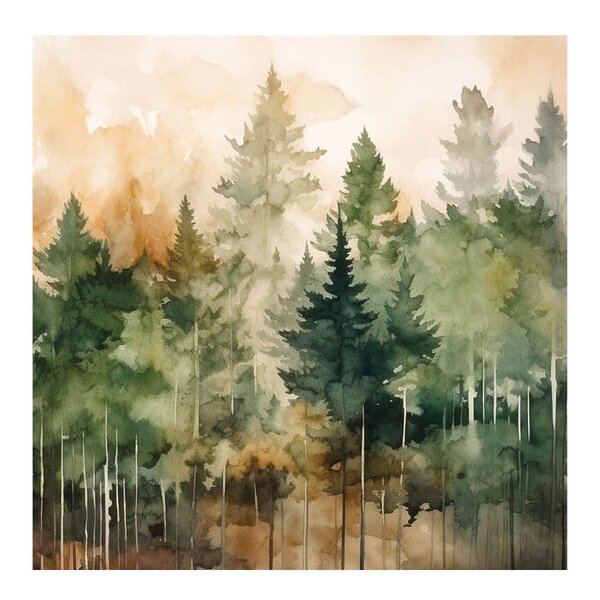 Serviett 33x33 cm 20 stk Evergreen Trees