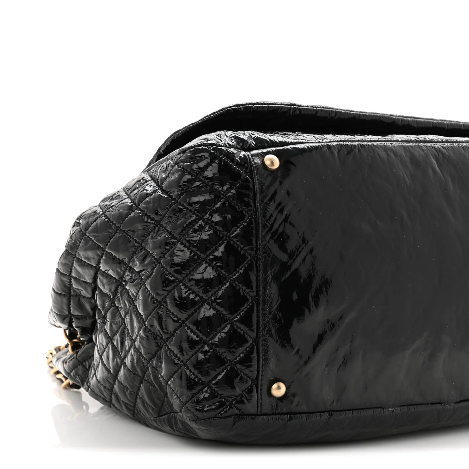 Vinyl Medium Rock and Chain Flap Black