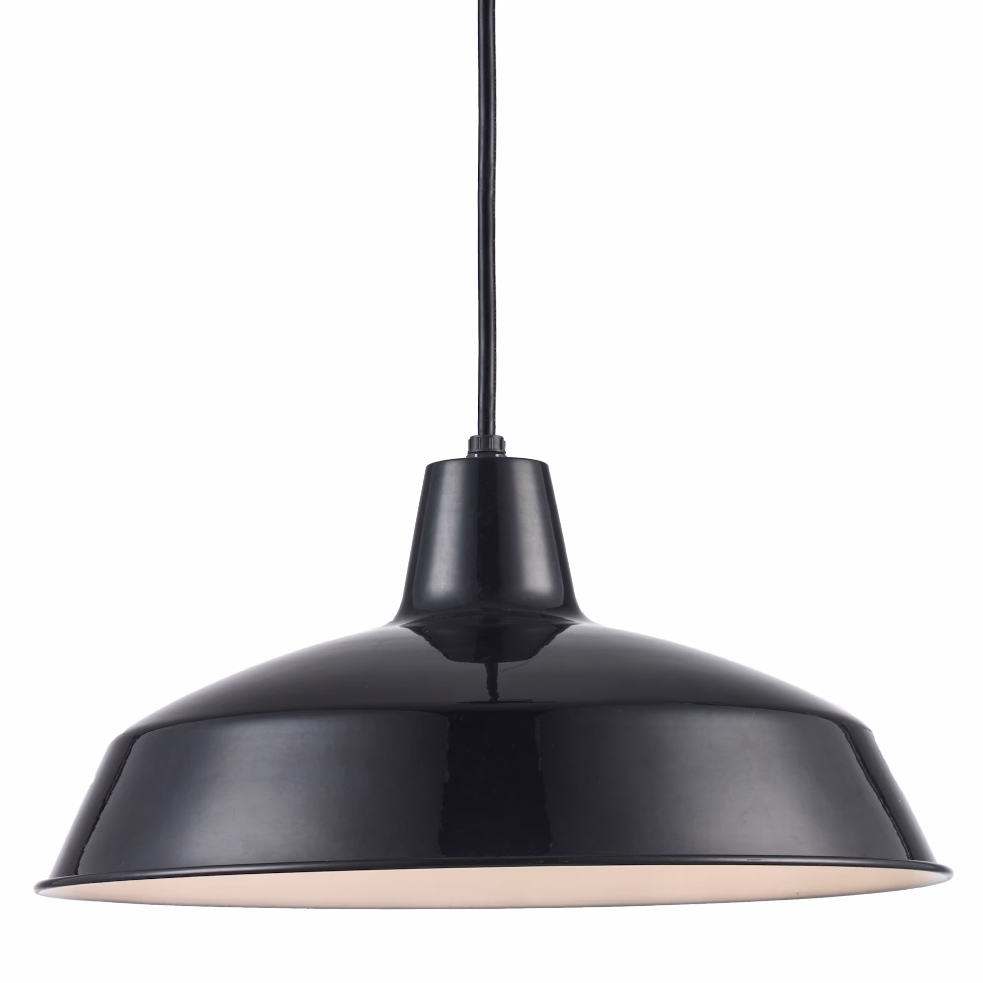Trans Globe Lighting 1100 Sherman 1 Light 7" Tall Industrial Dome Shaped Indoor Pendant -(White)