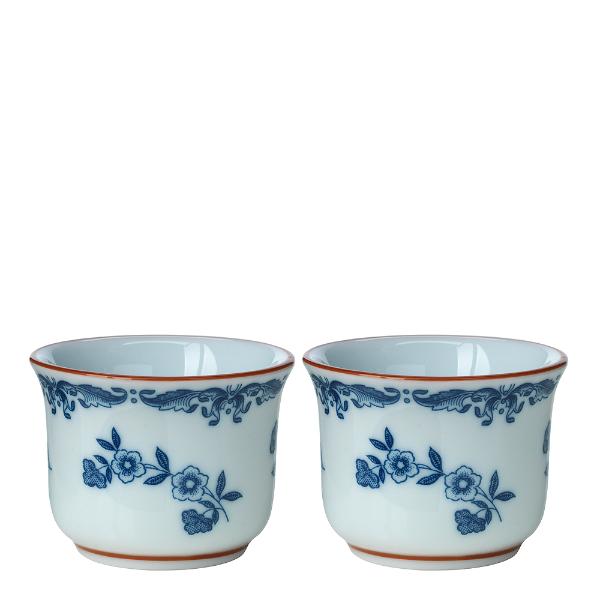 Ostindia eggeglass 2 stk blå